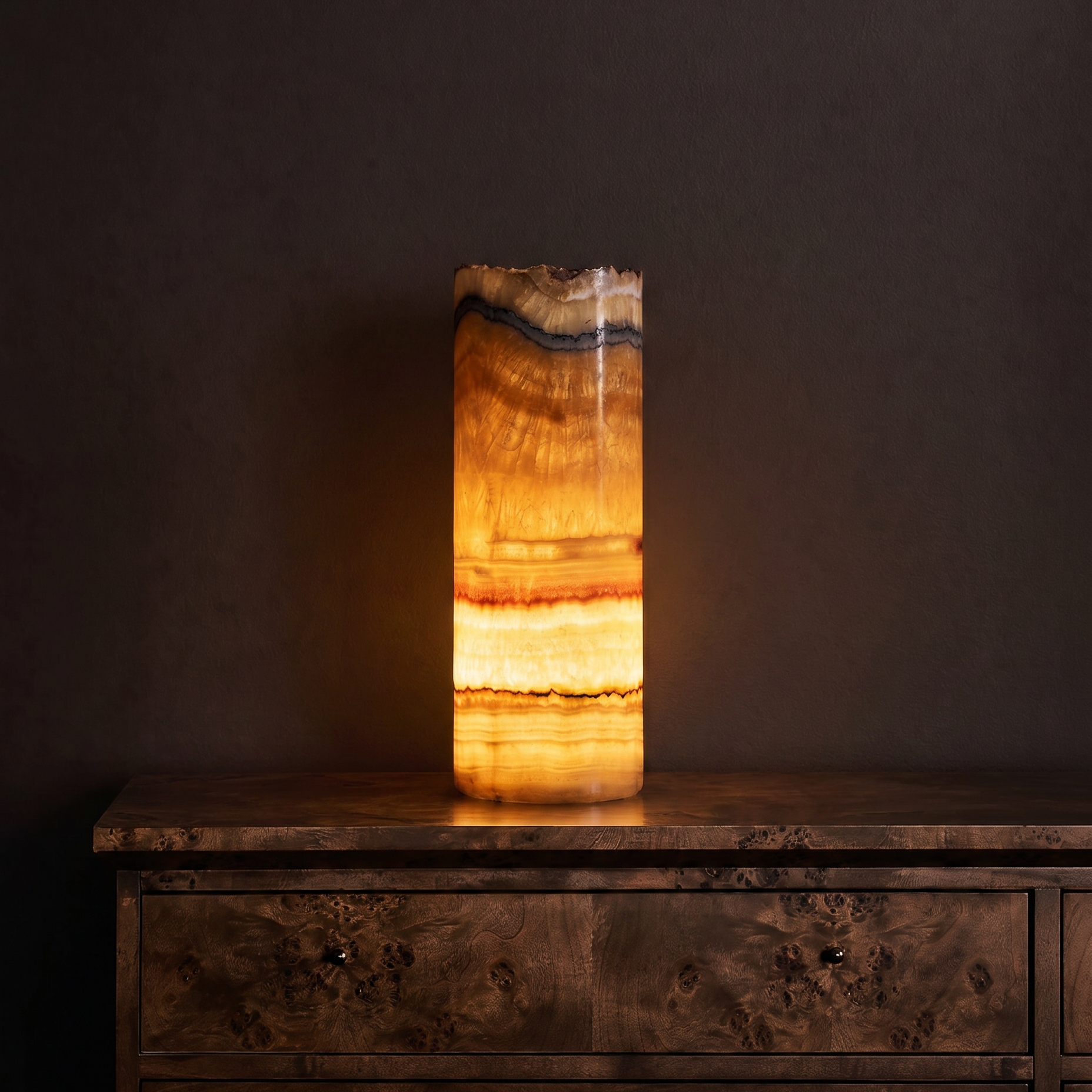 Serpentine Cylinder Light Tower from Mexico - 12"
