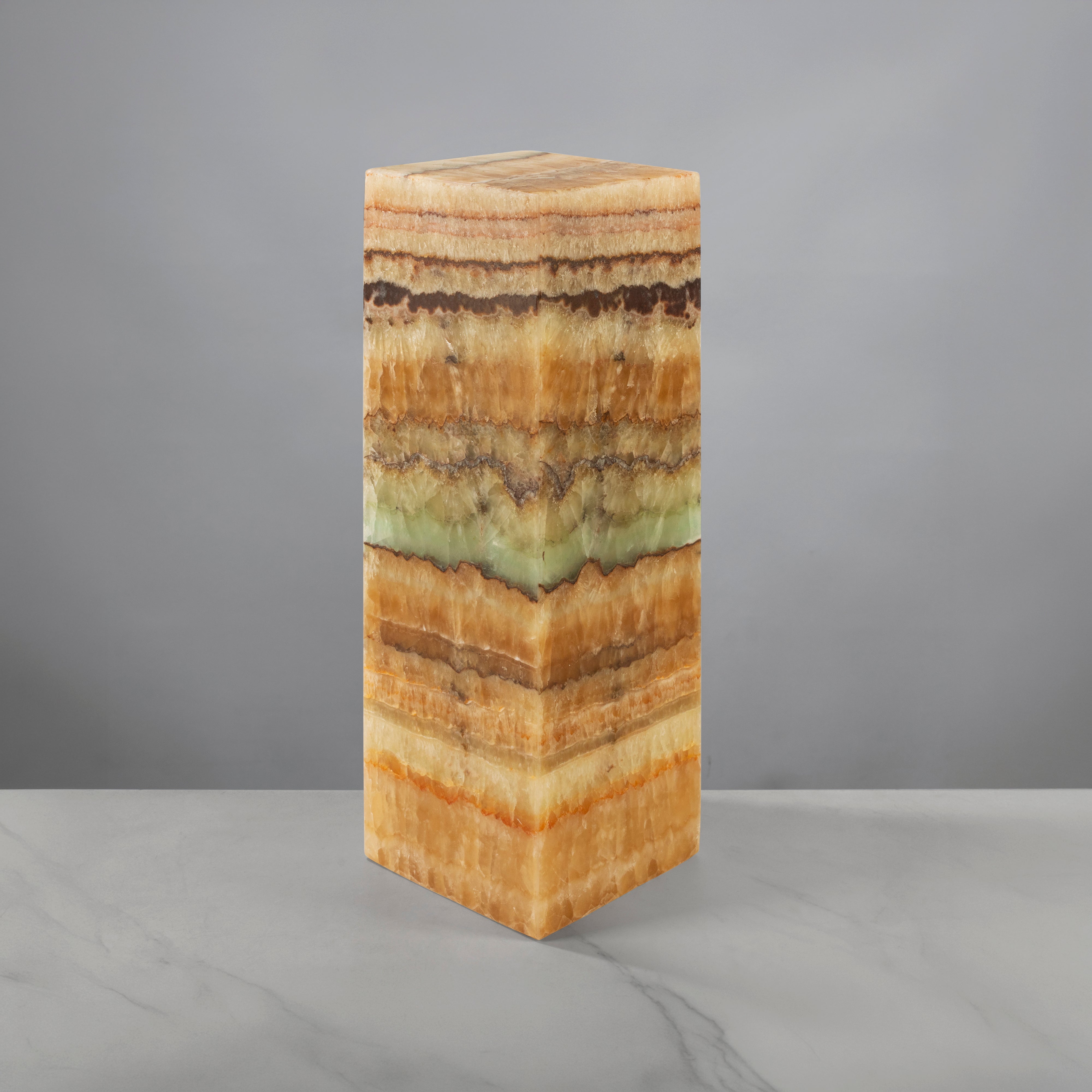 KALIFANO | Natural Aqua Amber Tower from Mexico - 15