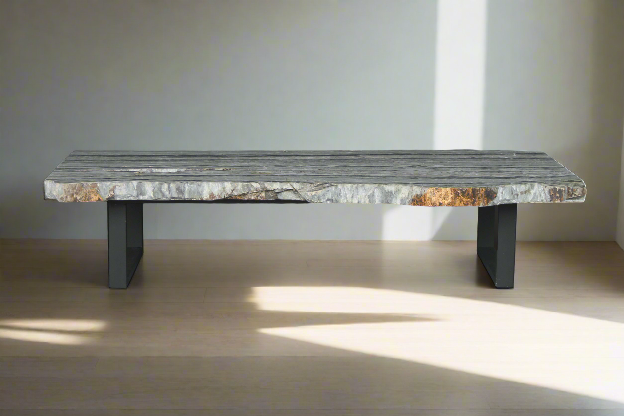 65" White Marble Rectangle Table (362 lbs)