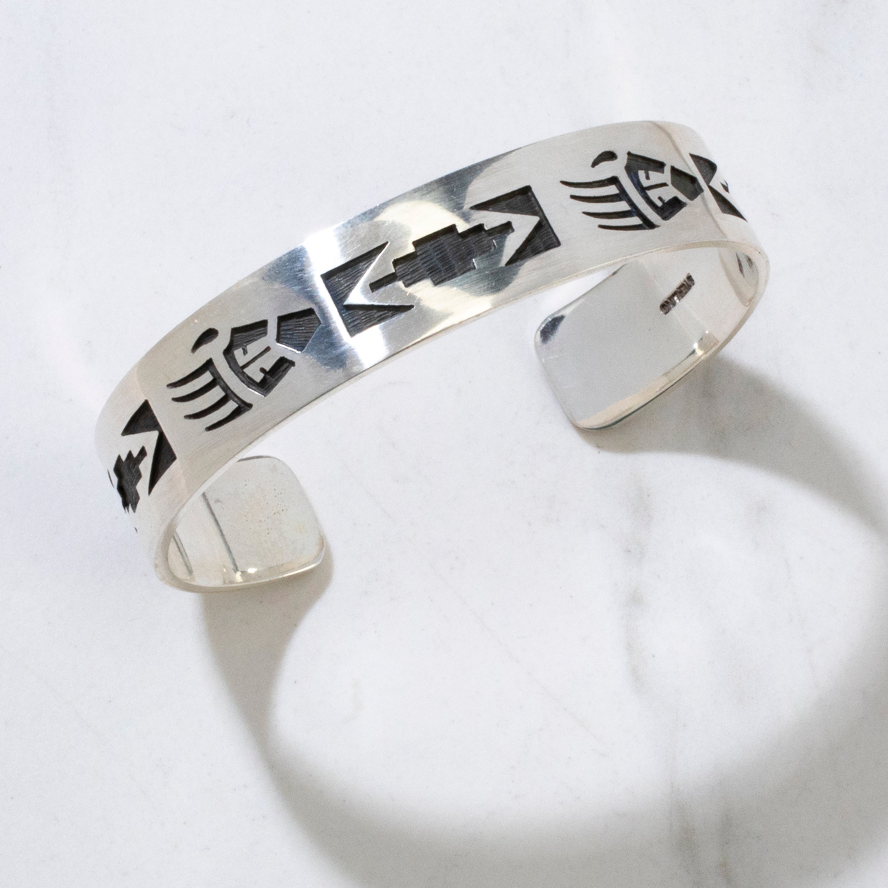 Bear Paw Navajo USA Native American Made 925 Sterling Silver Cuff