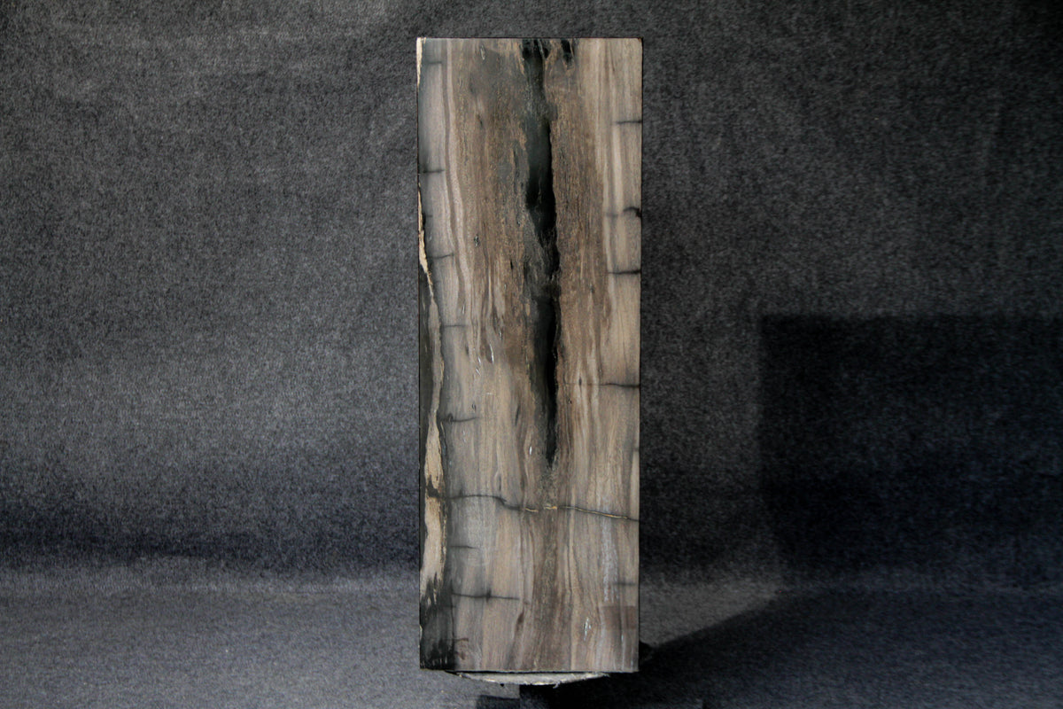 39" Natural Petrified Wood Hollow Square Pedestal from Indonesia