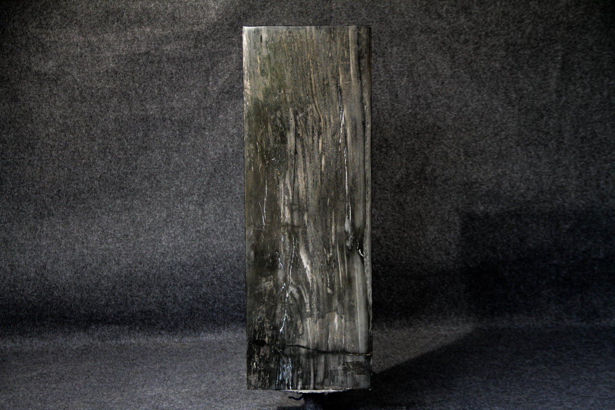 39" Natural Petrified Wood Hollow Square Pedestal from Indonesia