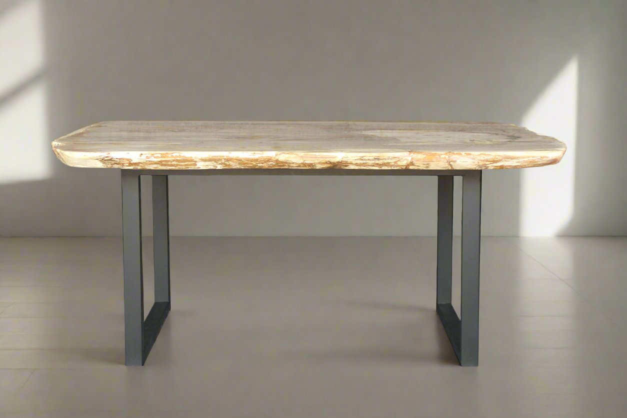 Petrified Wood Console Table 69" / 590 lbs