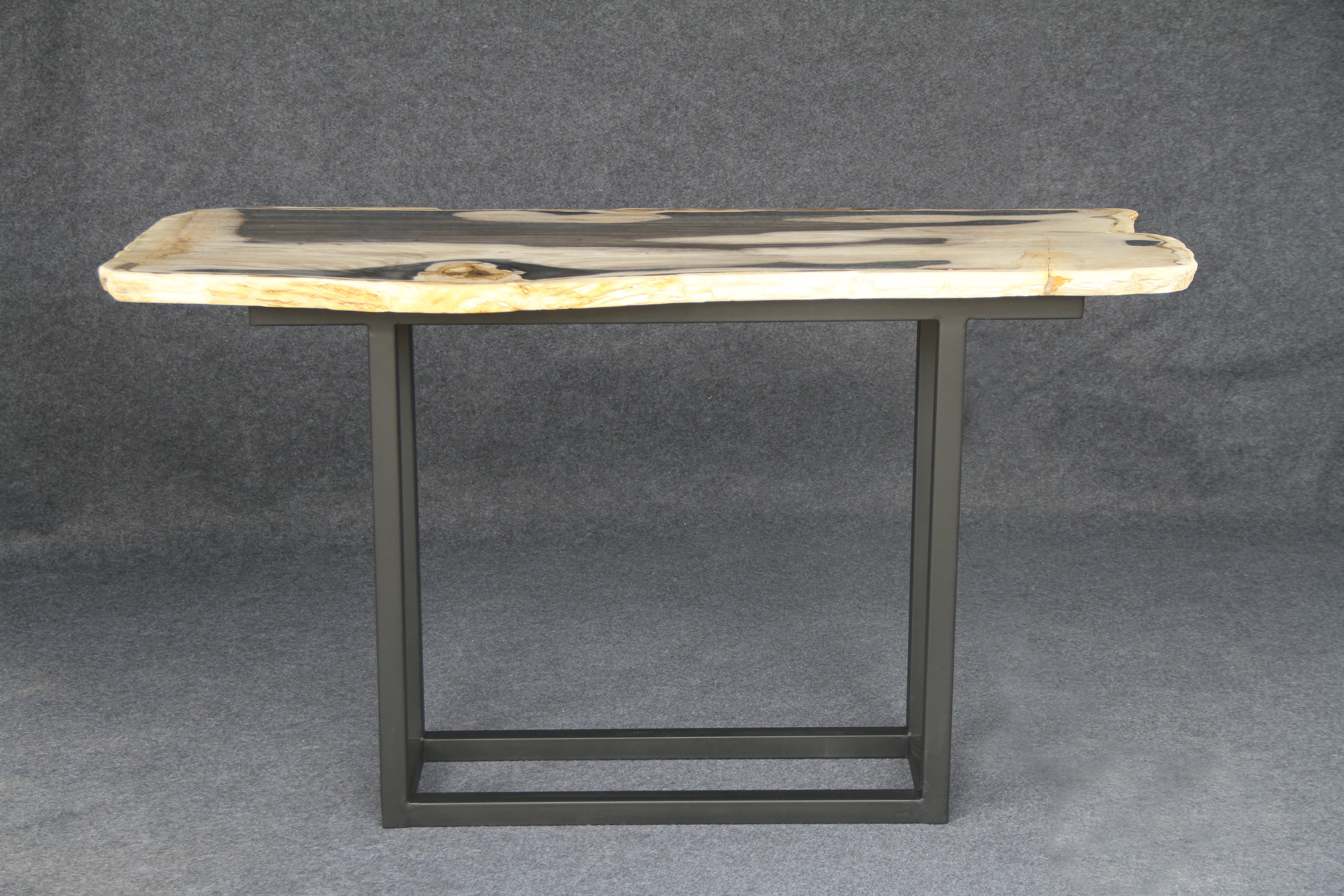 Petrified Wood Console Table 59" / 137 lbs