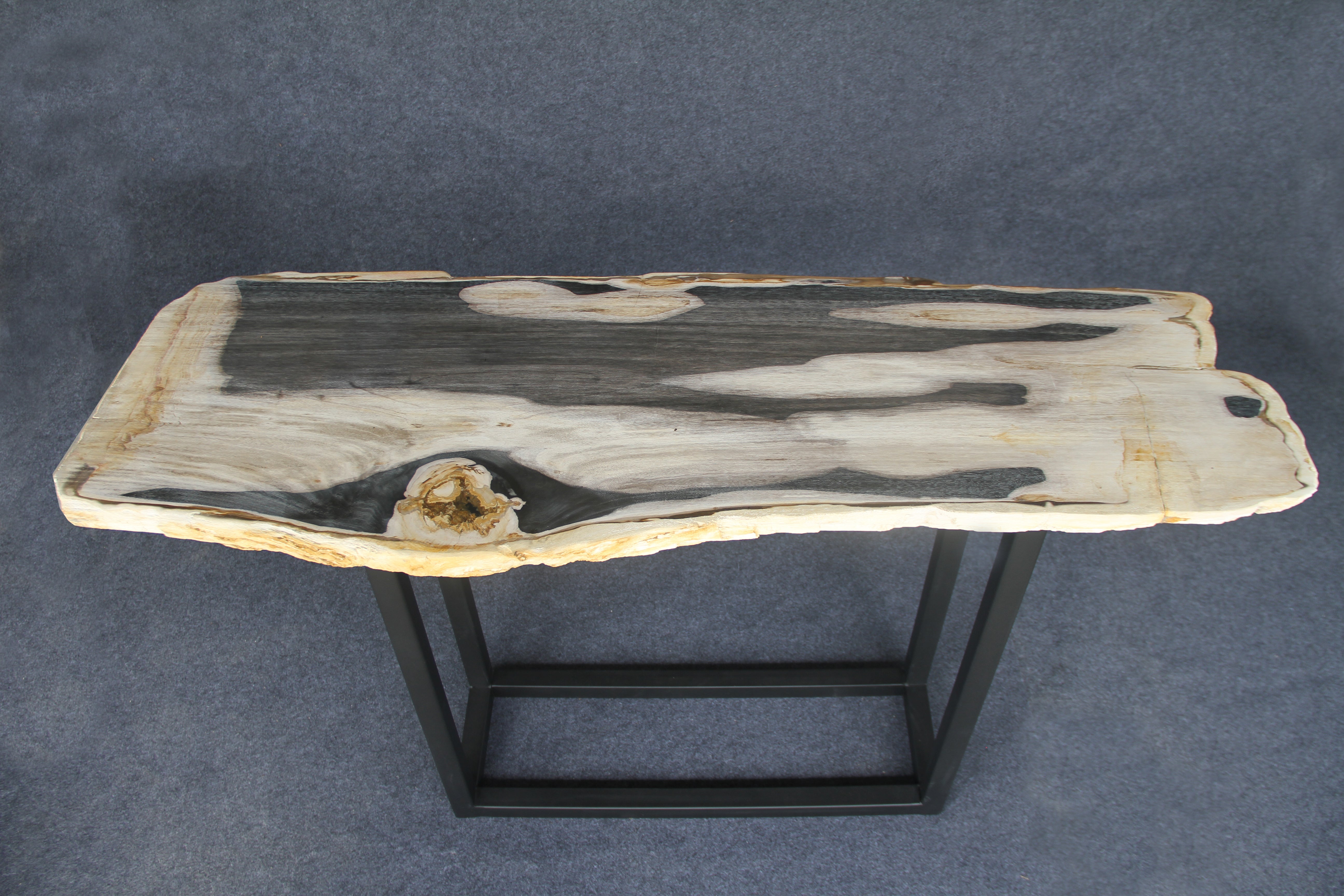 Petrified Wood Console Table 59" / 137 lbs