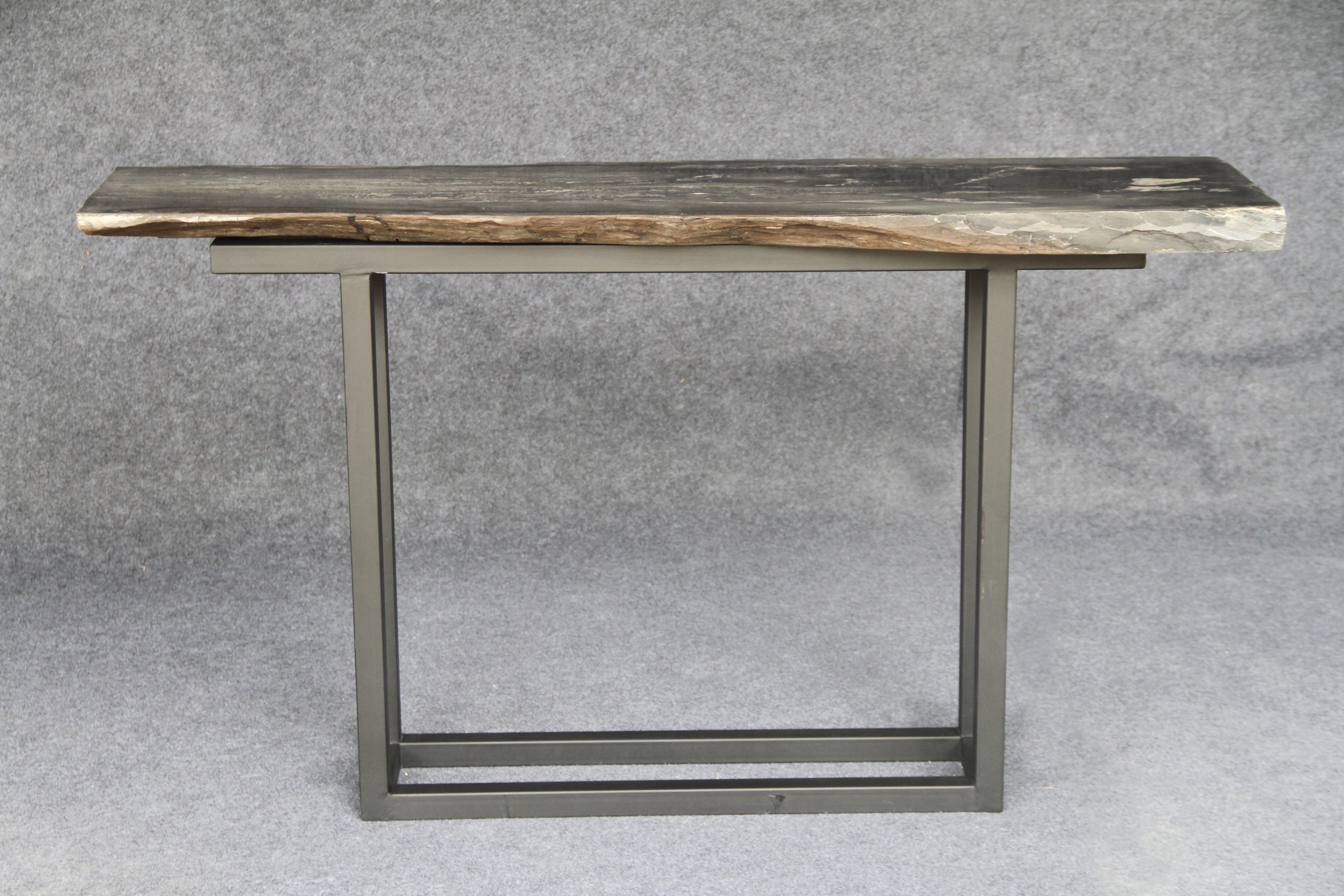 Petrified Wood Console Table 59" / 146 lbs