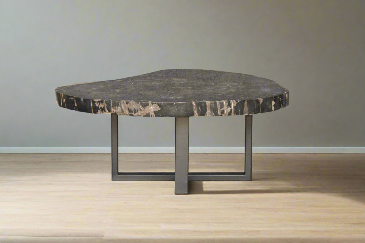 Petrified Wood Round Coffee 39" / 220 lbs