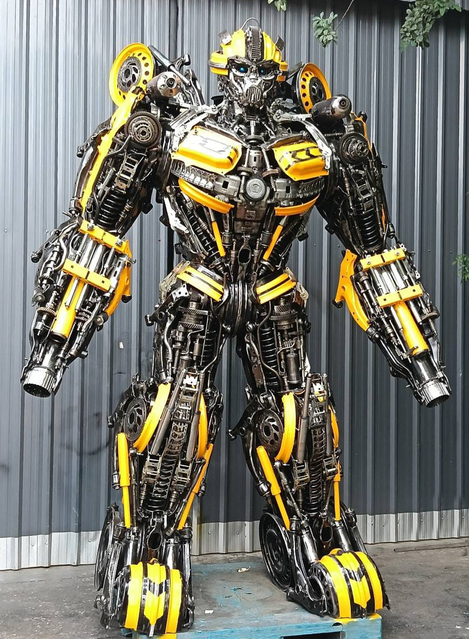 102" Bumblebee Inspired Recycled Metal Art Sculpture