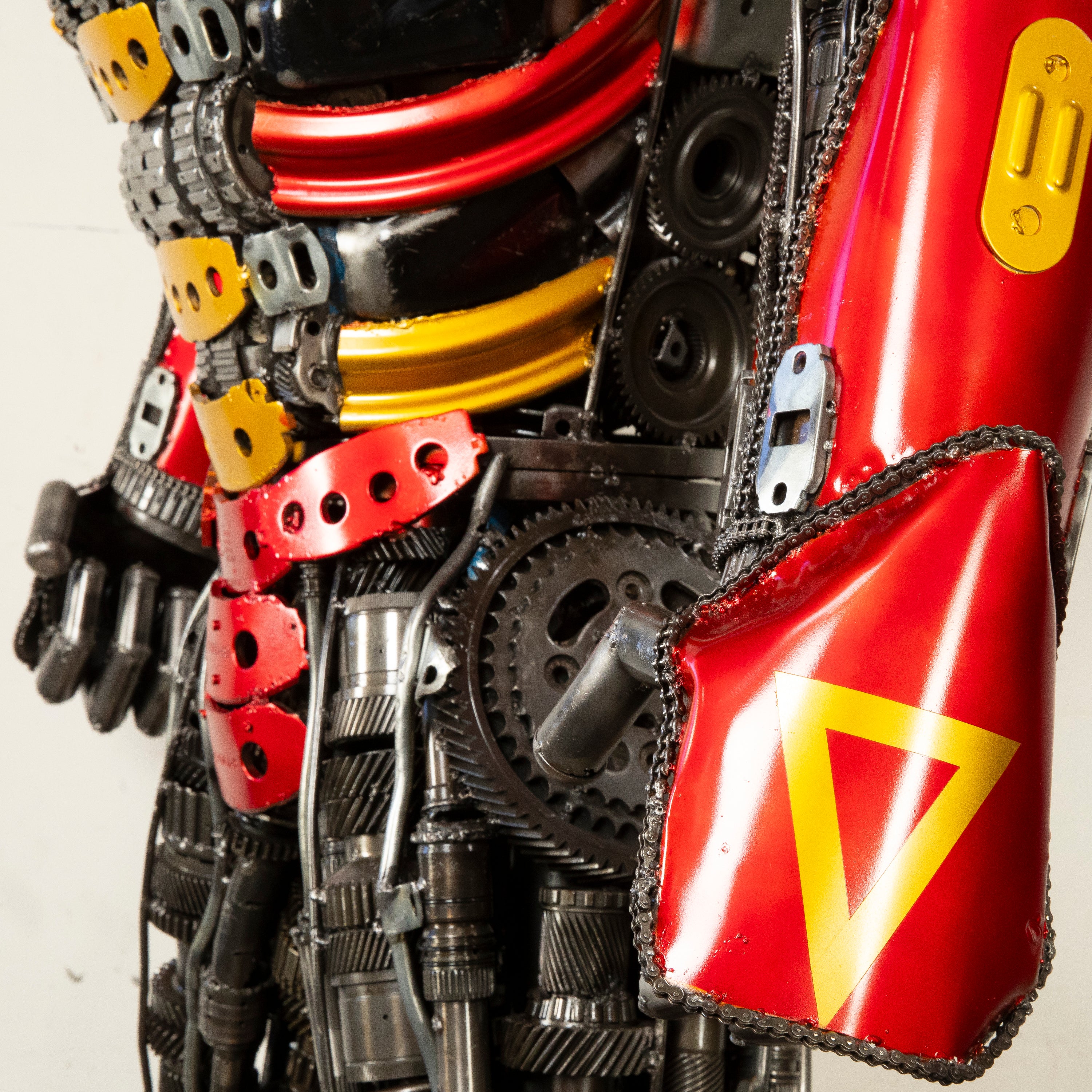 79" Iron Man Inspired Recycled Metal Art Sculpture