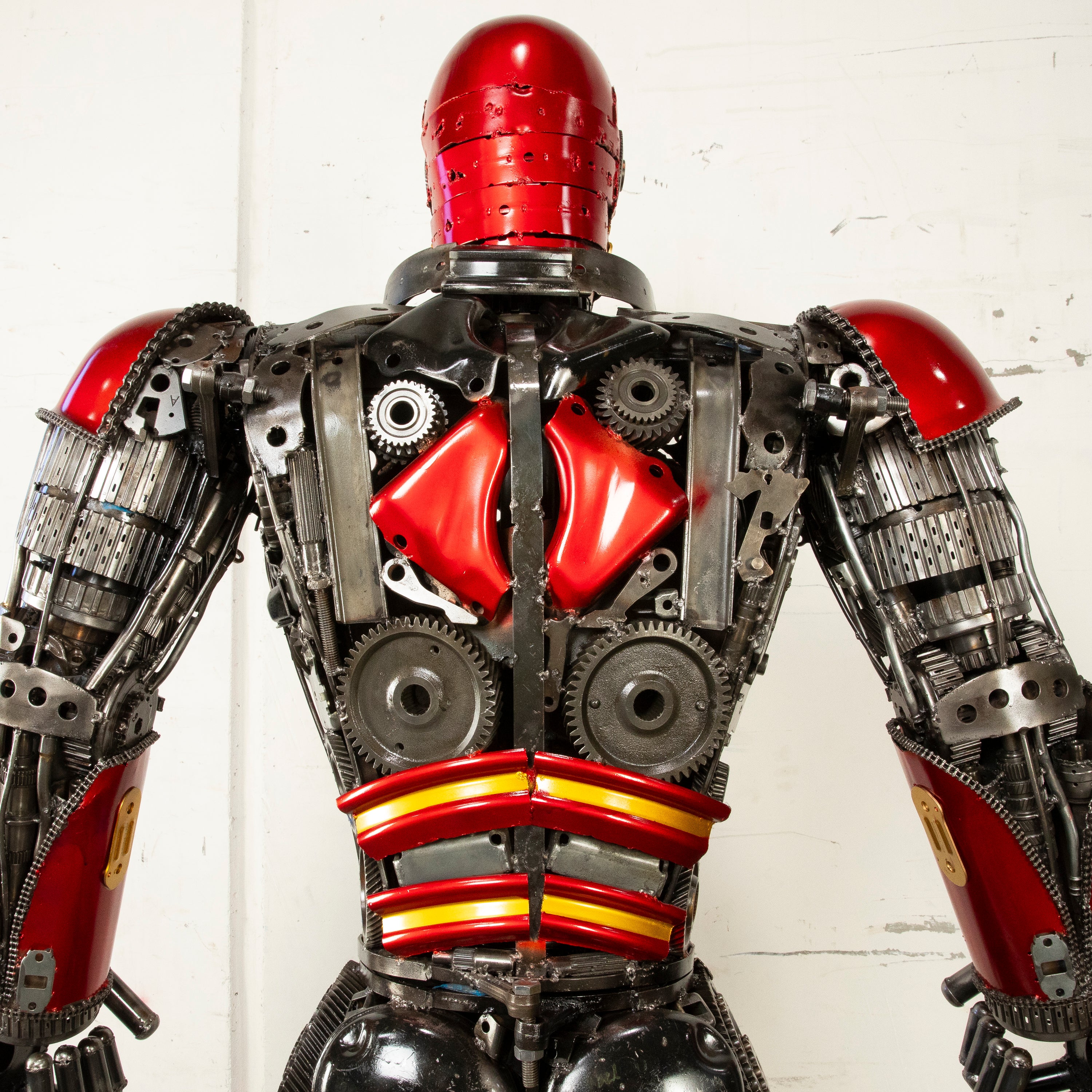 79" Iron Man Inspired Recycled Metal Art Sculpture