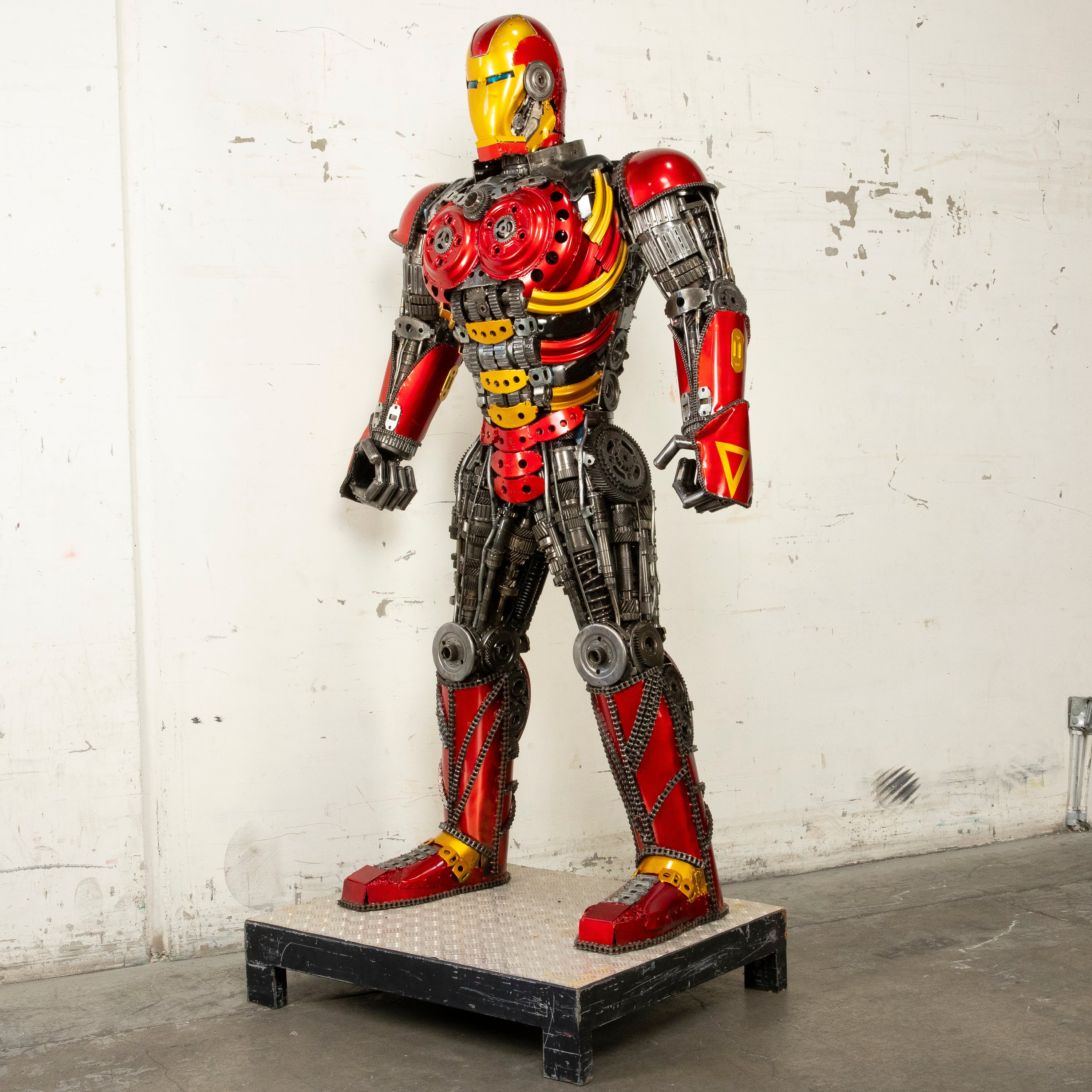 79" Iron Man Inspired Recycled Metal Art Sculpture