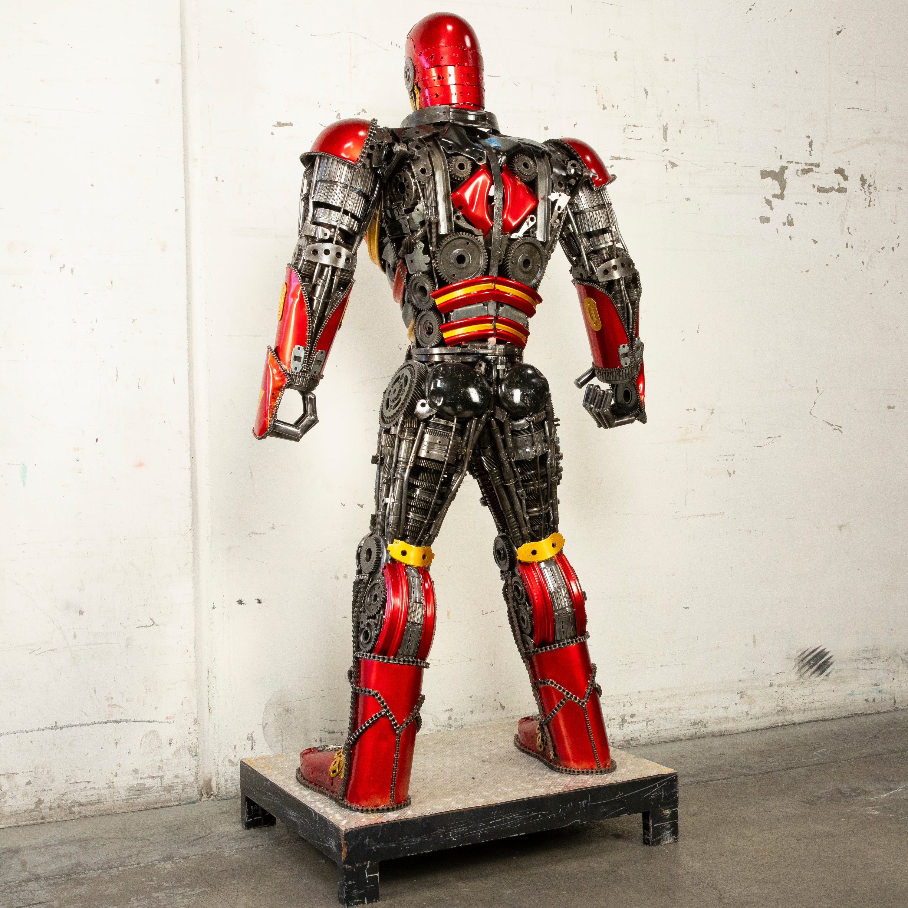 79" Iron Man Inspired Recycled Metal Art Sculpture