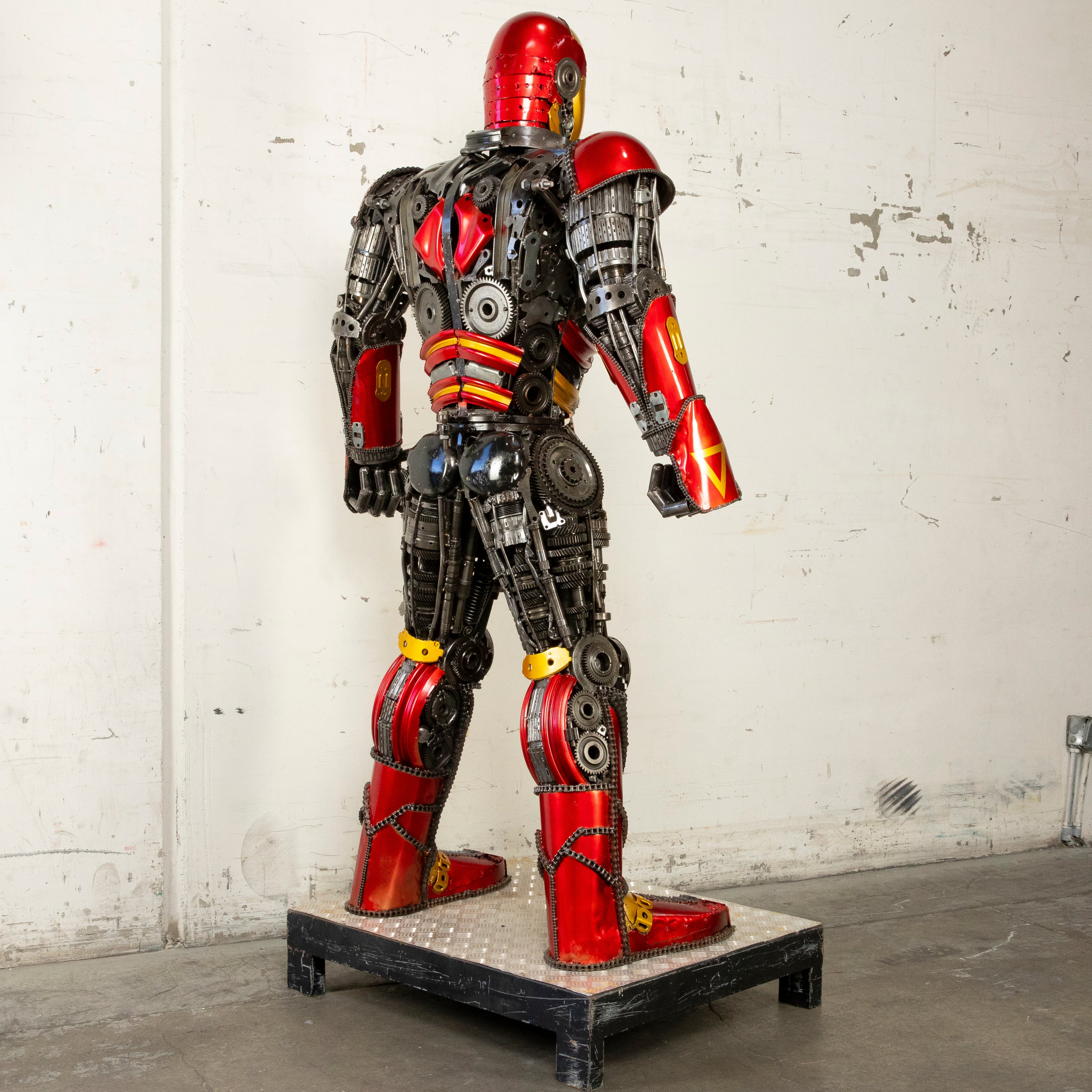 79" Iron Man Inspired Recycled Metal Art Sculpture