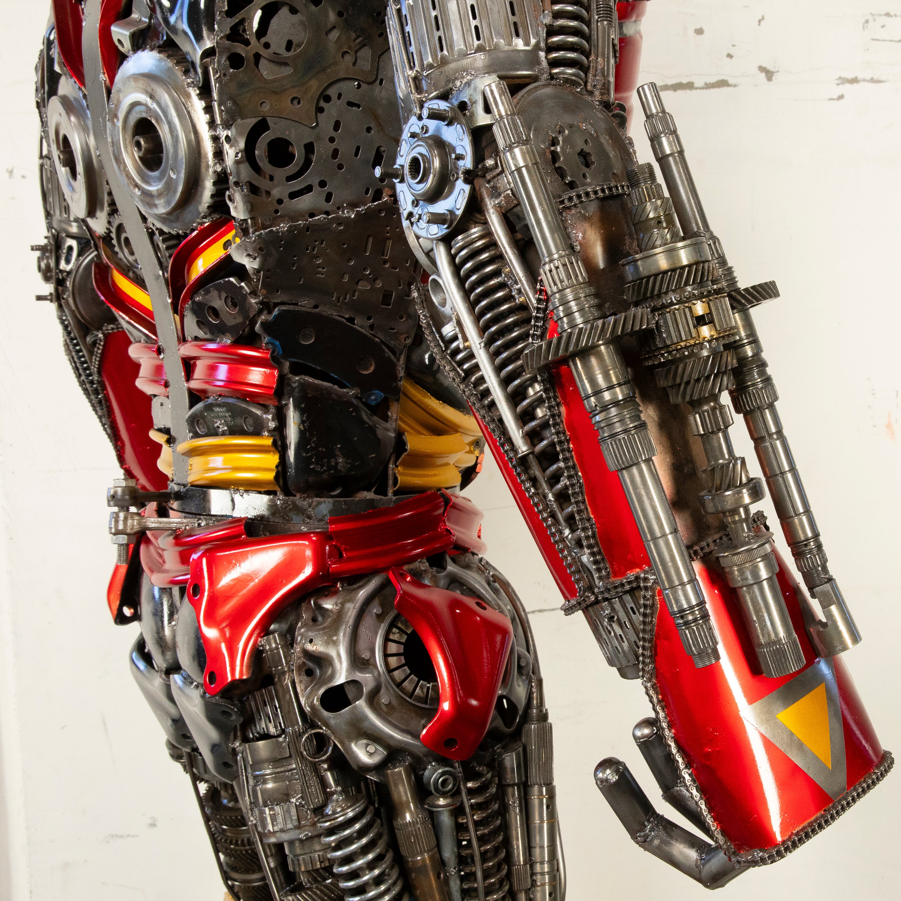 91" Iron Man Inspired Recycled Metal Art Sculpture