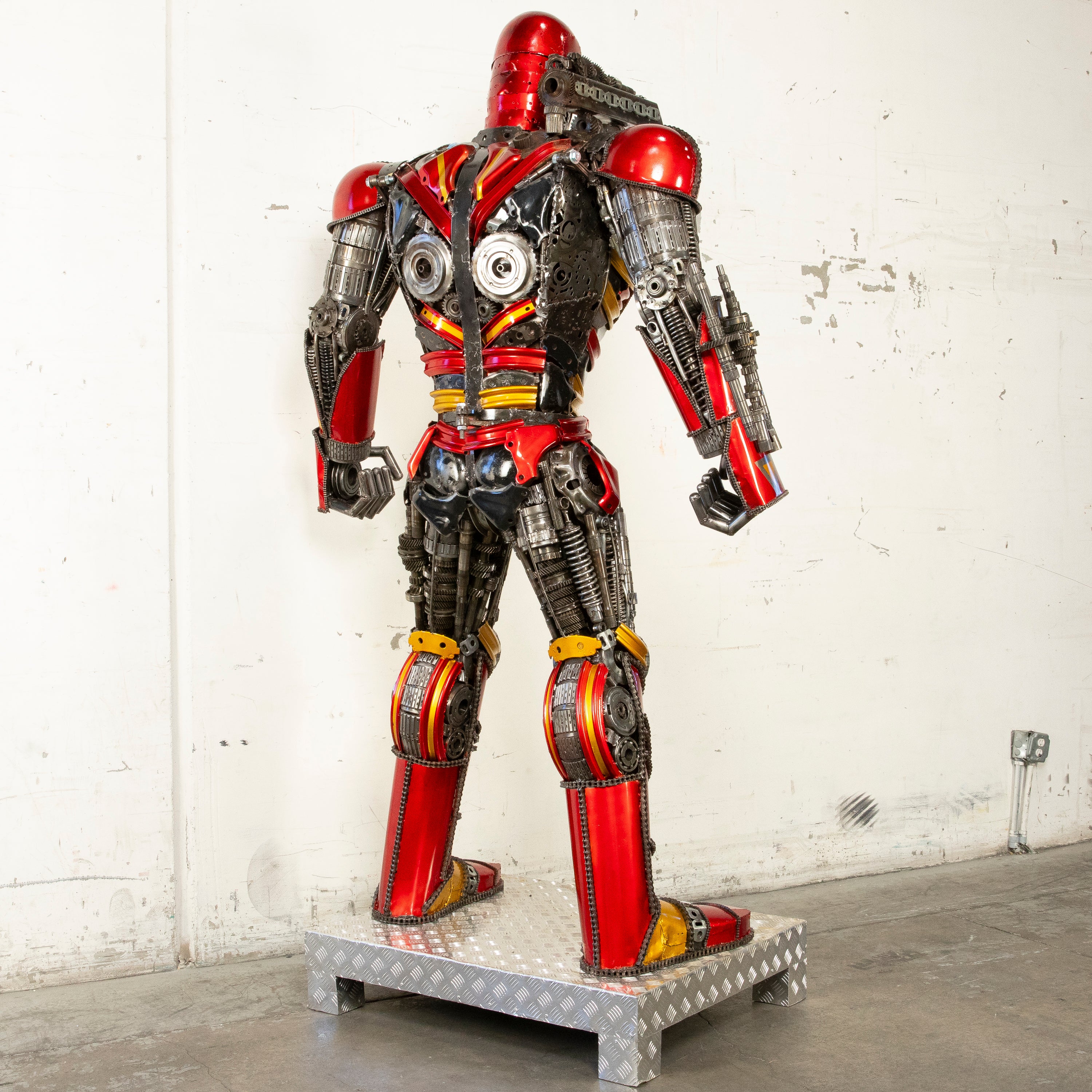 91" Iron Man Inspired Recycled Metal Art Sculpture