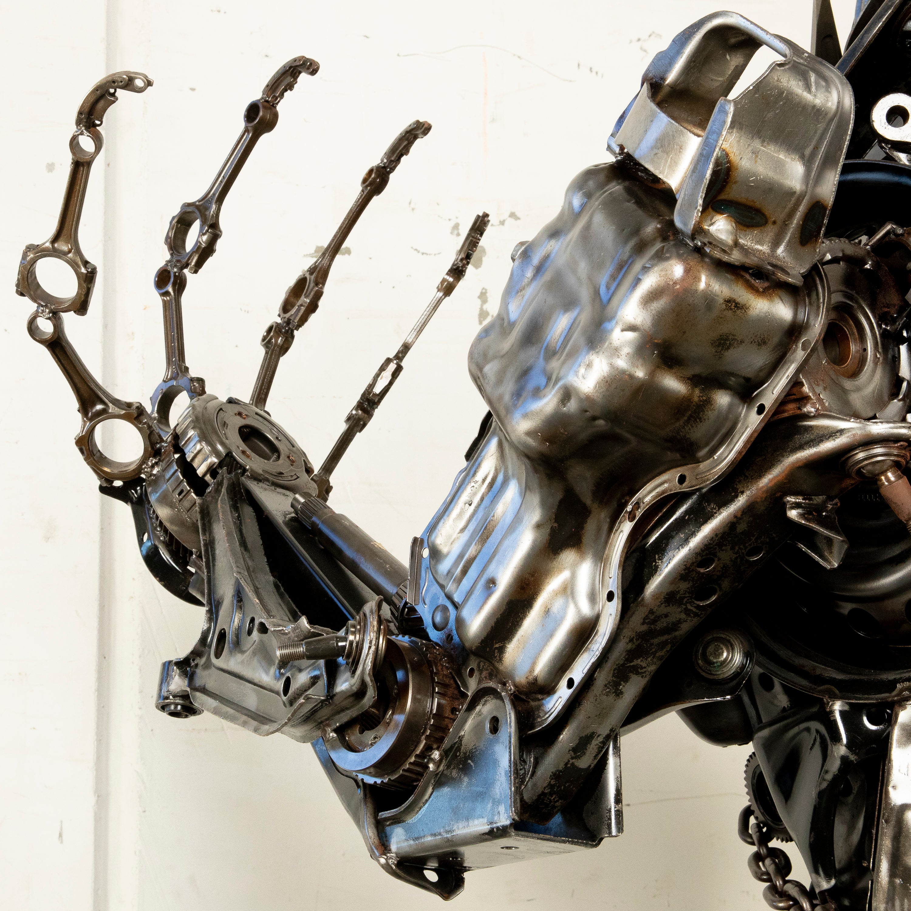 79" Megatron Inspired Recycled Metal Art Sculpture