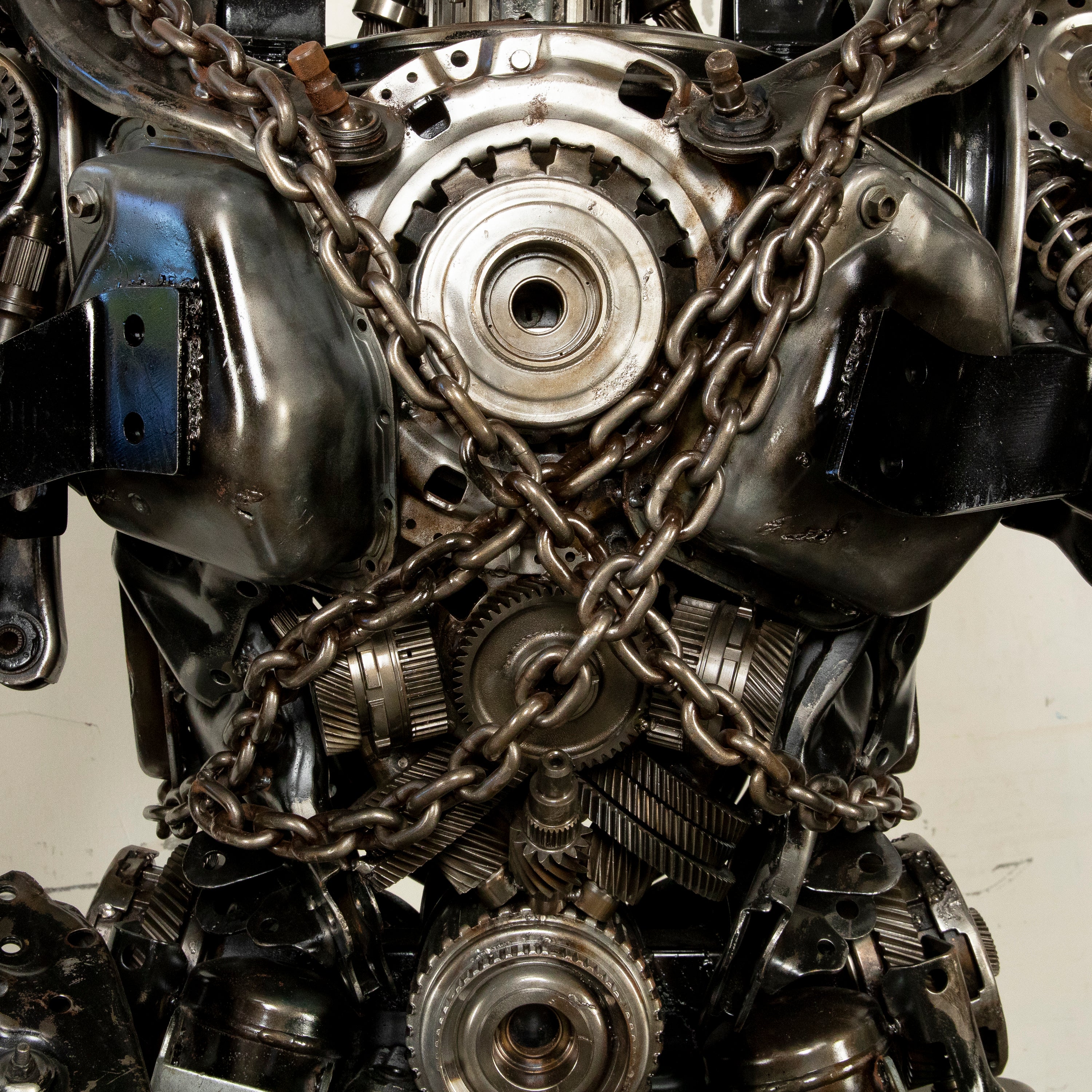 79" Megatron Inspired Recycled Metal Art Sculpture