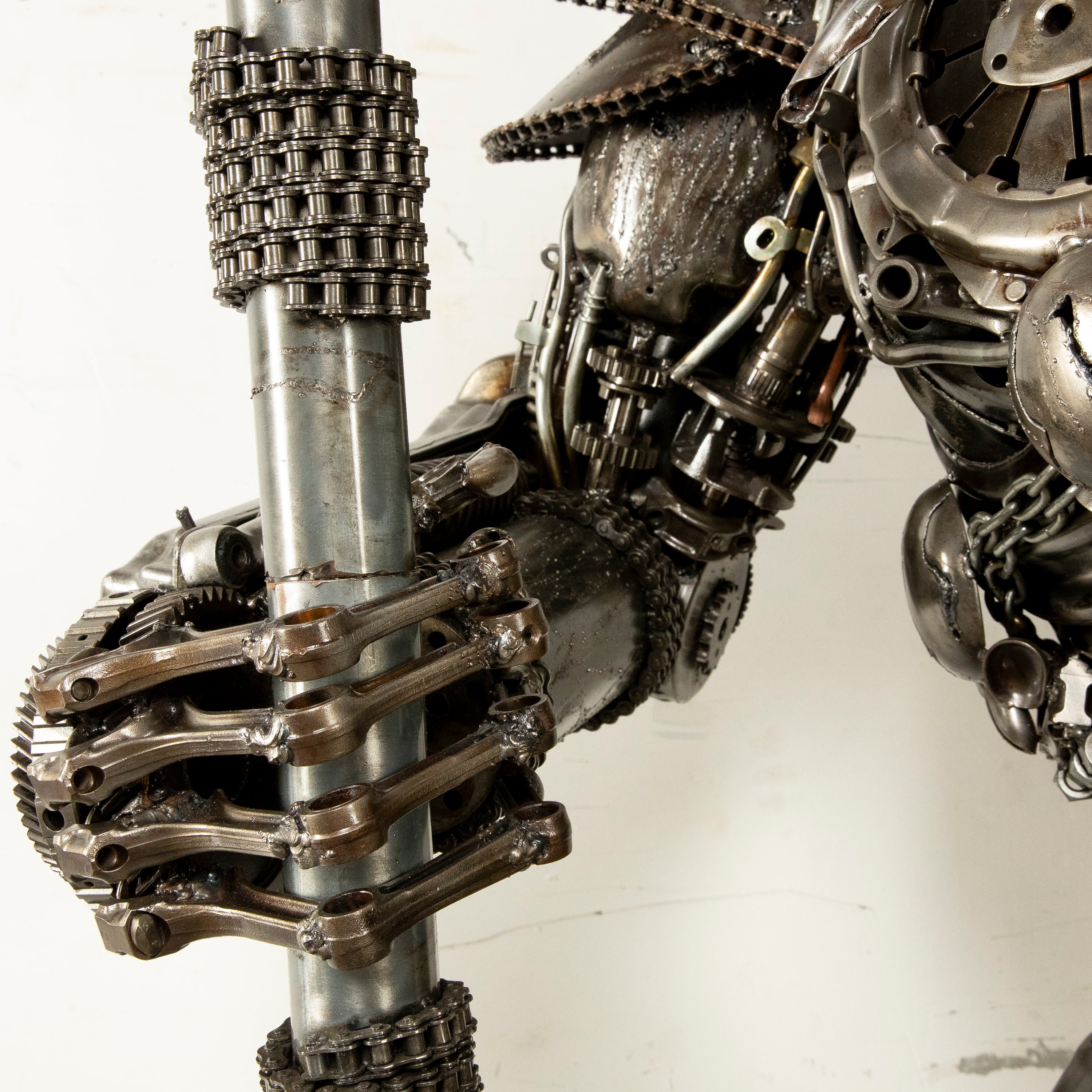 79" Predator Inspired Recycled Metal Art Sculpture