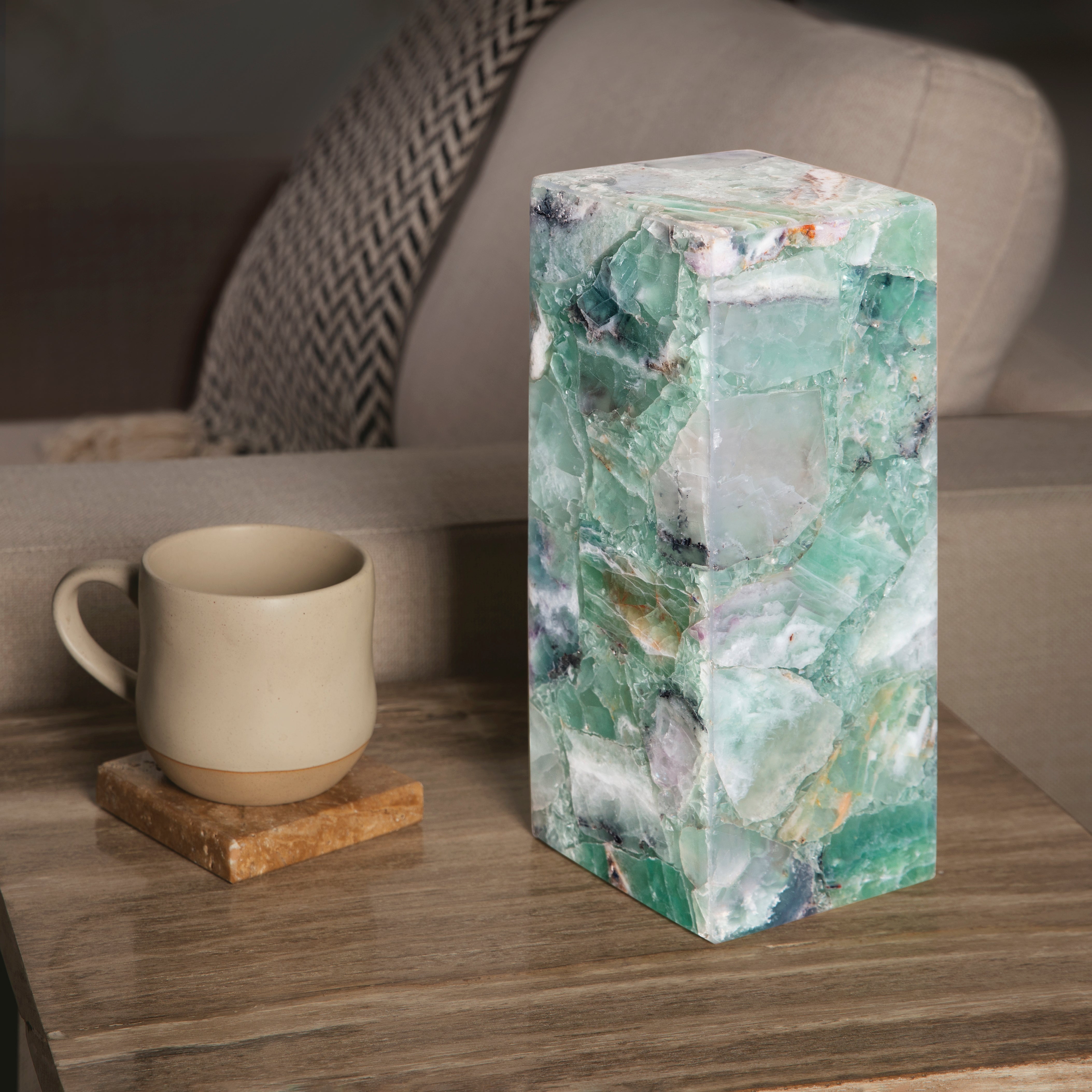 Fluorite Light Tower from Mexico - 12"