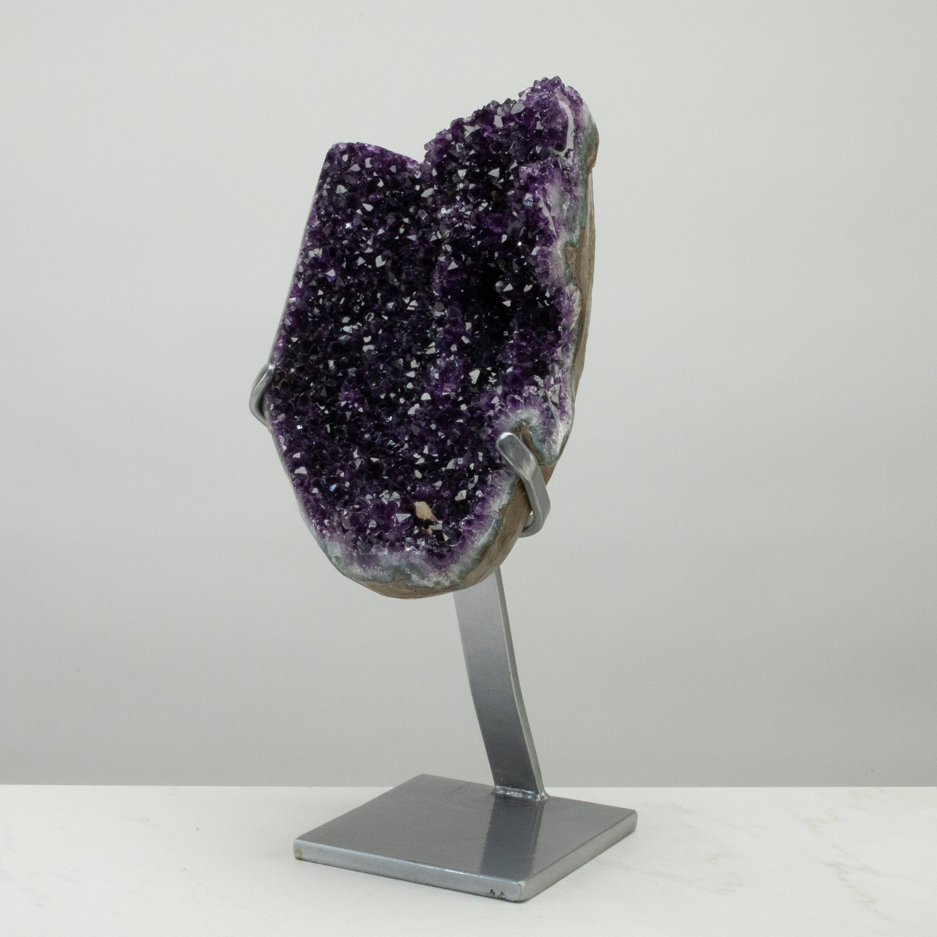 Uruguayan Amethyst Geode on Custom Stand - 18" / 24 lbs