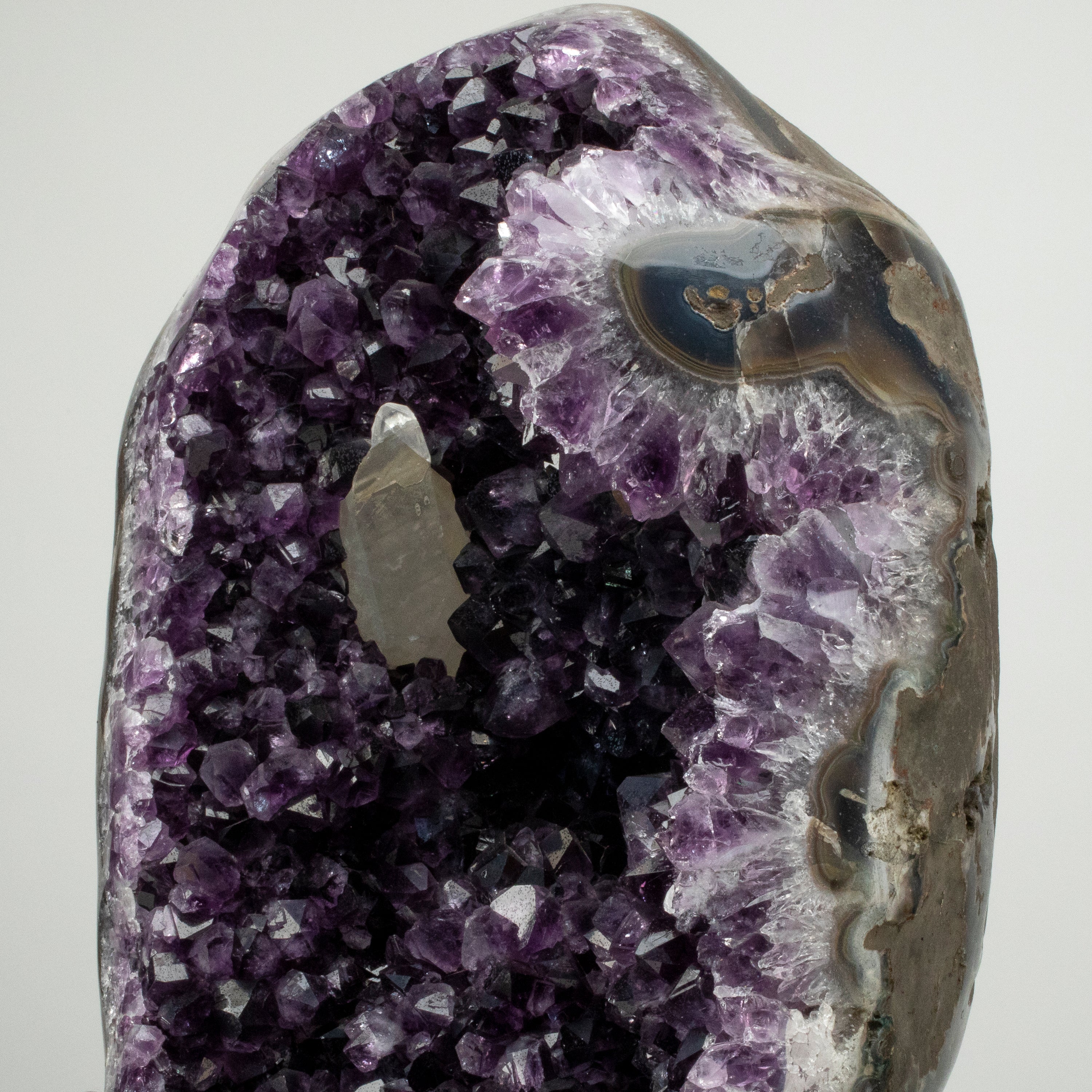 Uruguayan Amethyst Geode on Custom Stand - 22" / 44 lbs