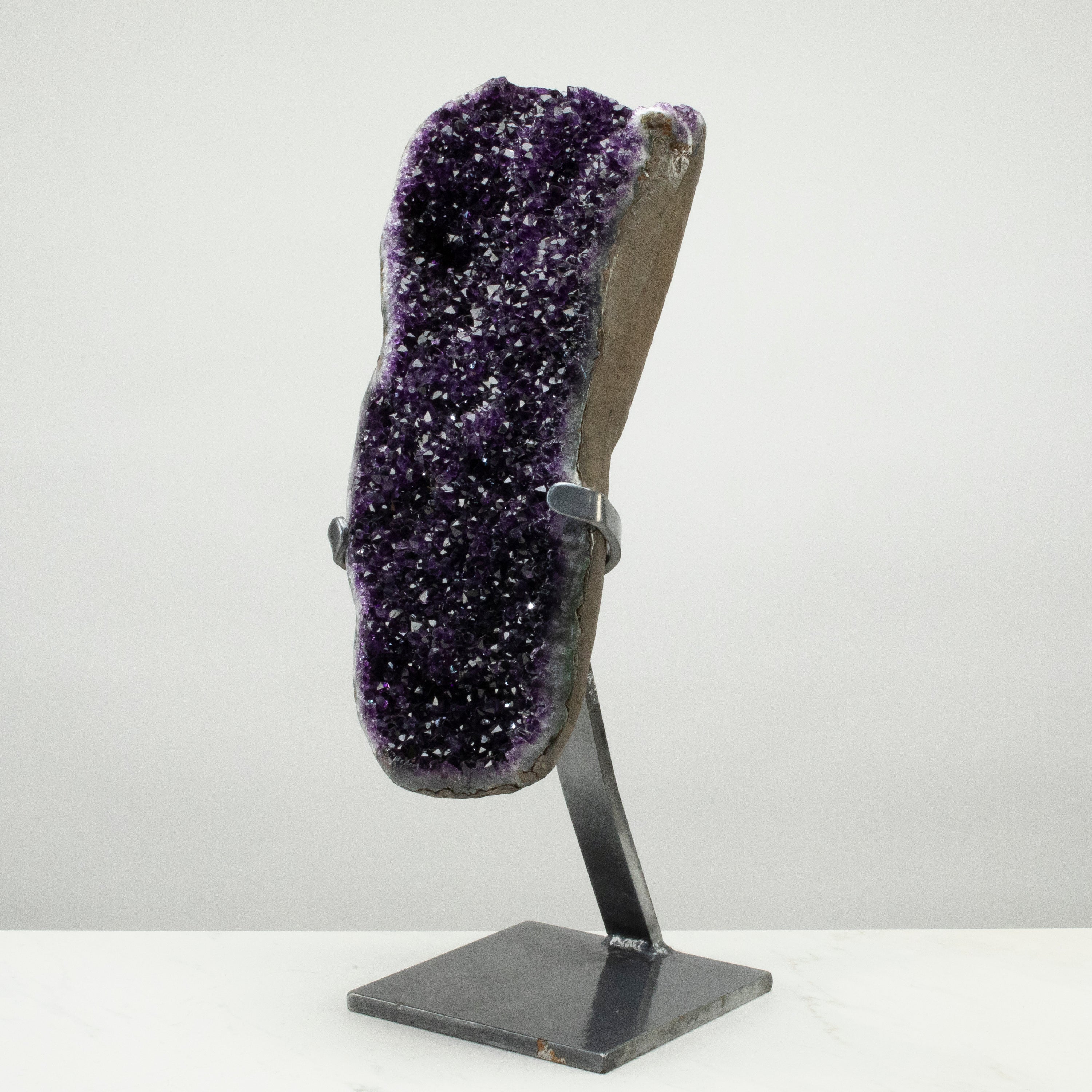 Uruguayan Amethyst Geode on Custom Stand - 22" / 44 lbs