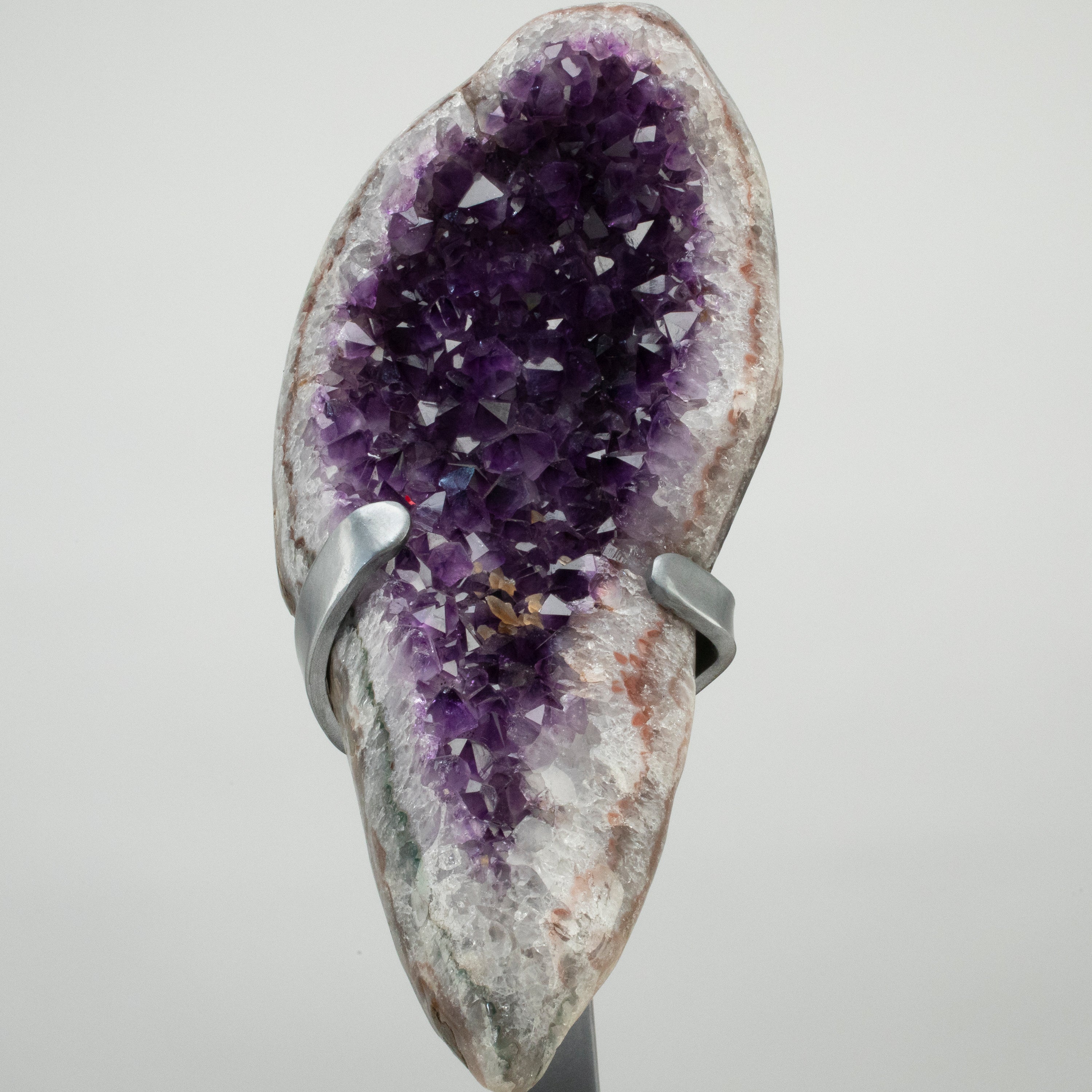 Uruguayan Amethyst Geode on Custom Stand - 17" / 19 lbs