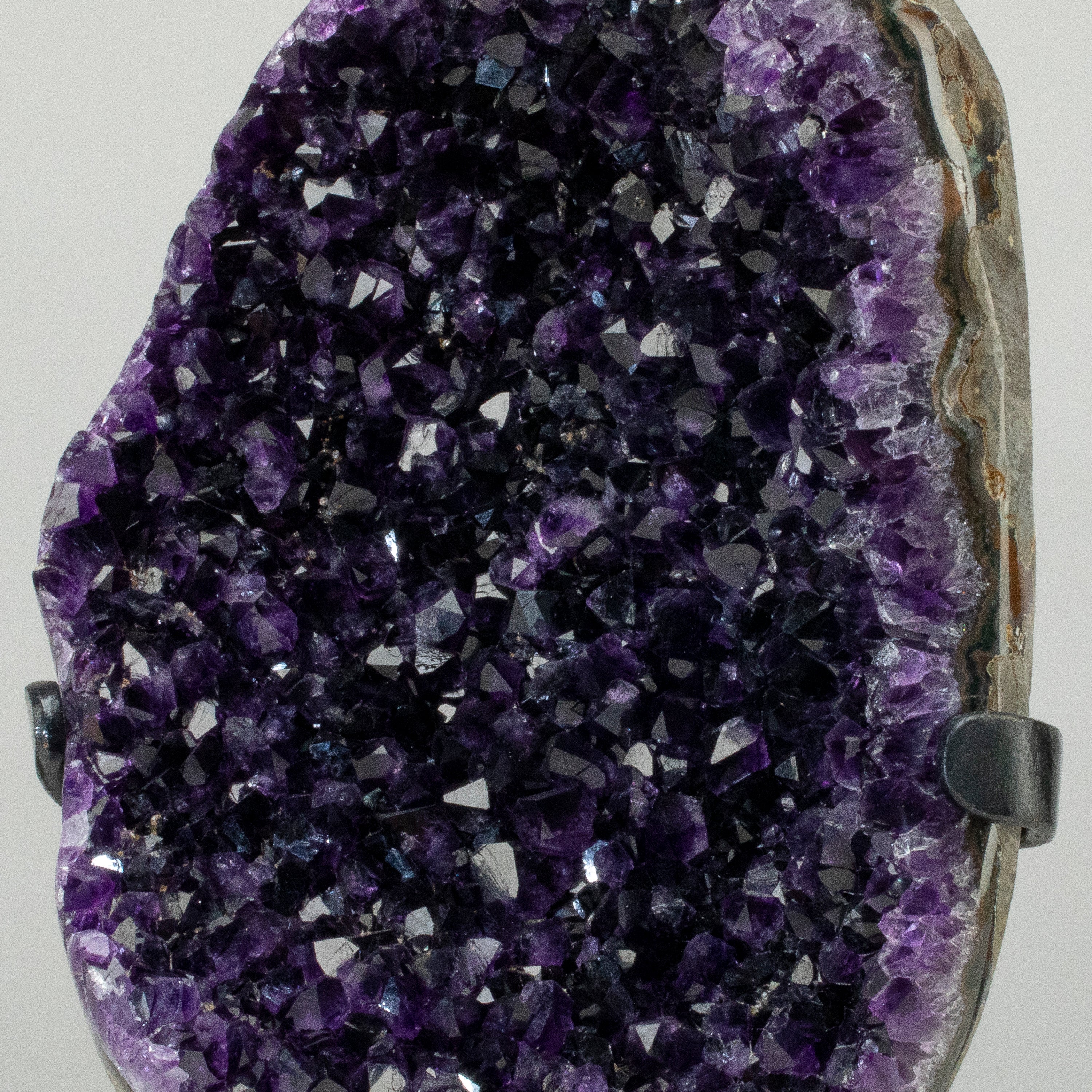 Uruguayan Amethyst Geode on Custom Stand - 13" / 13 lbs