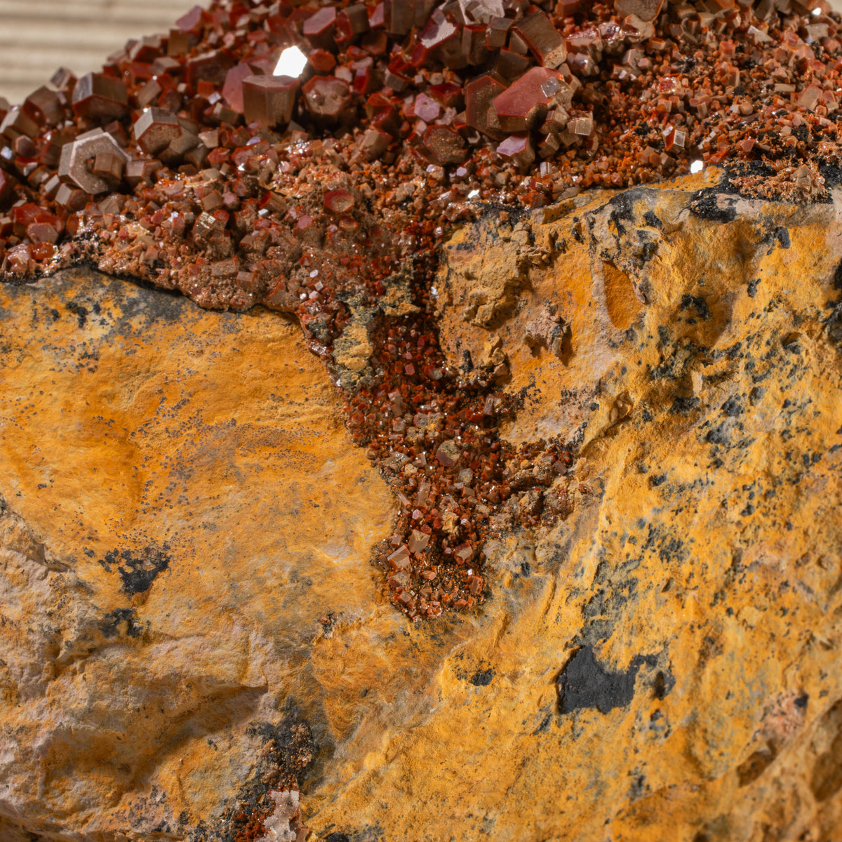 10.5" Natural Vanadinite Cluster