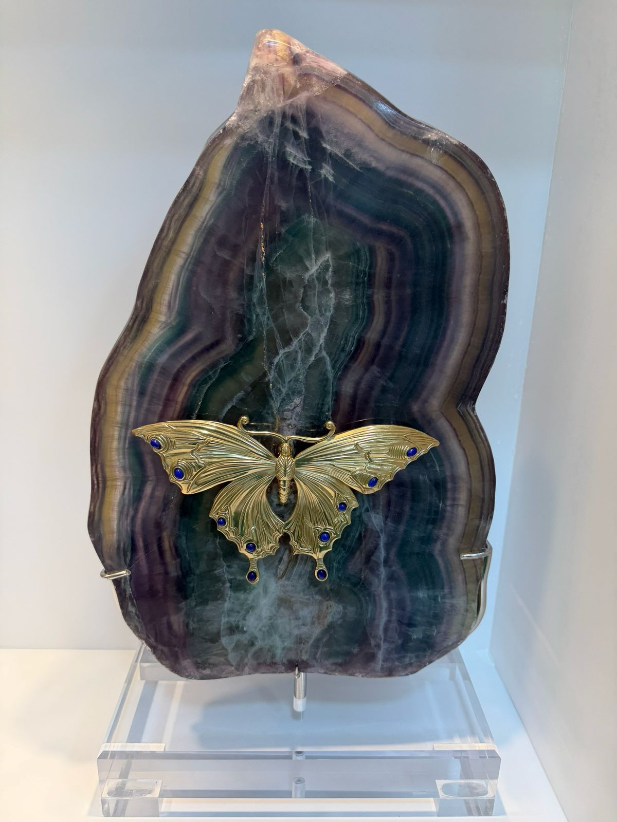 Fluorite and Copper Butterfly