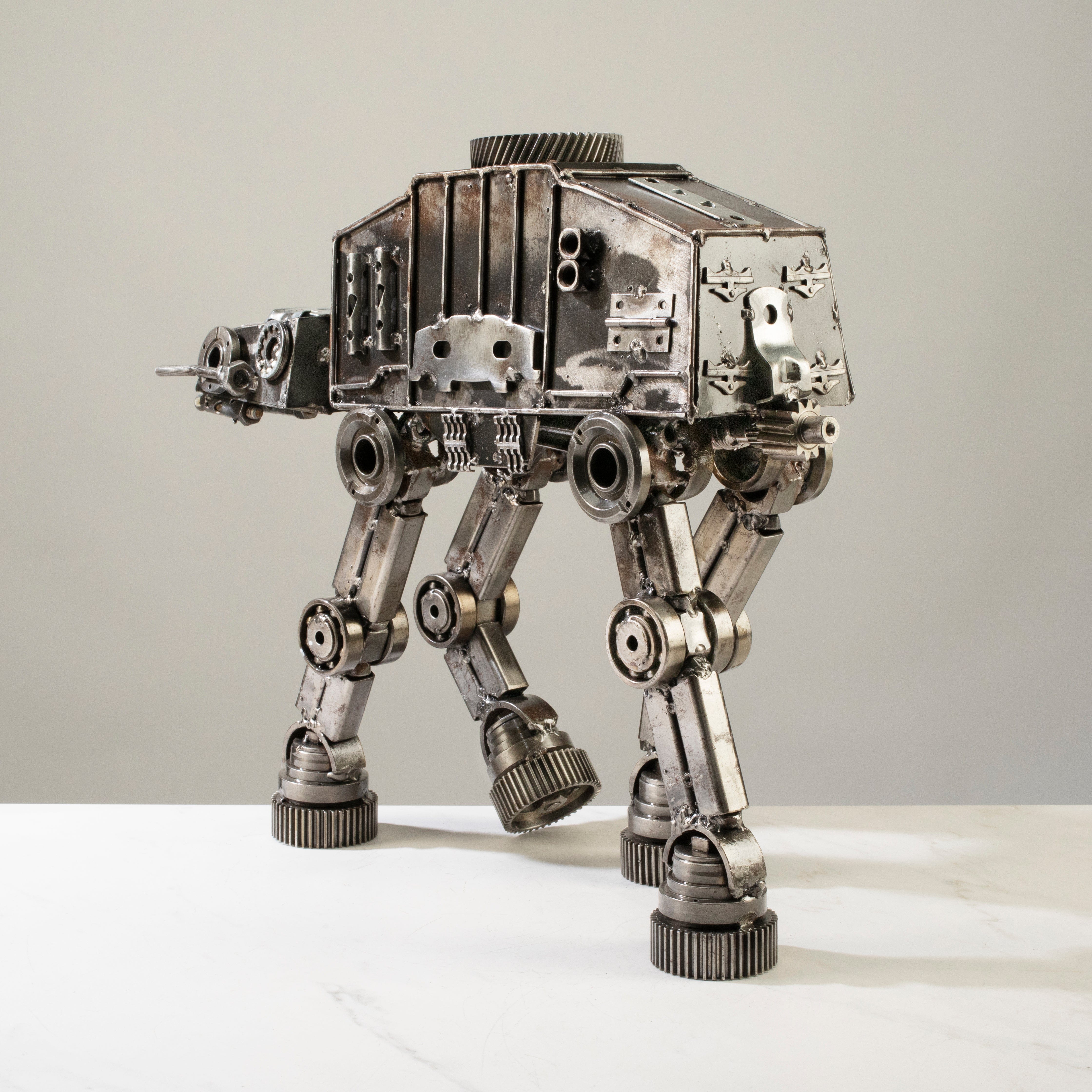 Alexander Kalifano Recycled Metal Art AT-AT Star Wars Inspired Recycled Metal Sculpture RMS-2000ATAT-N