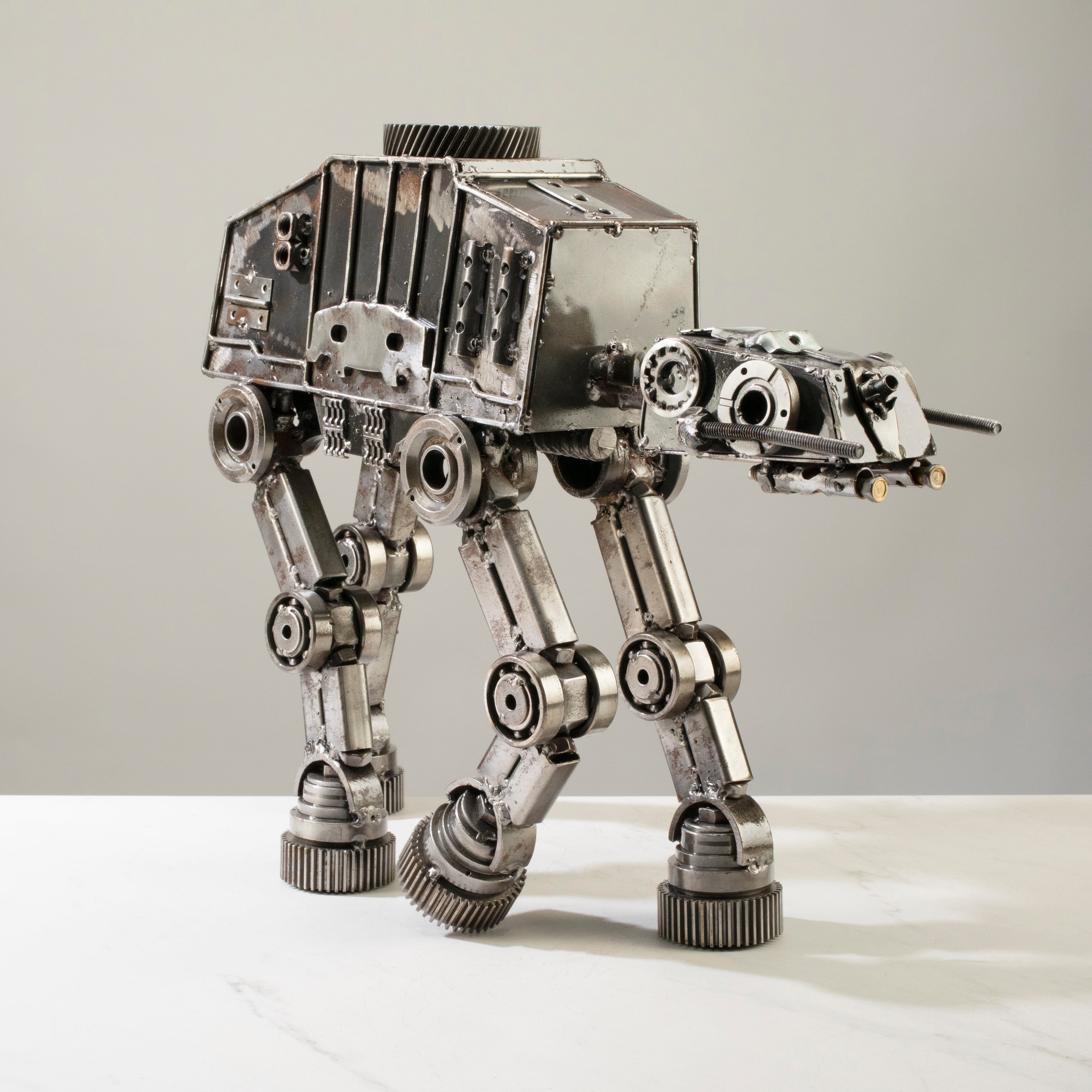 Alexander Kalifano Recycled Metal Art AT-AT Star Wars Inspired Recycled Metal Sculpture RMS-2000ATAT-N