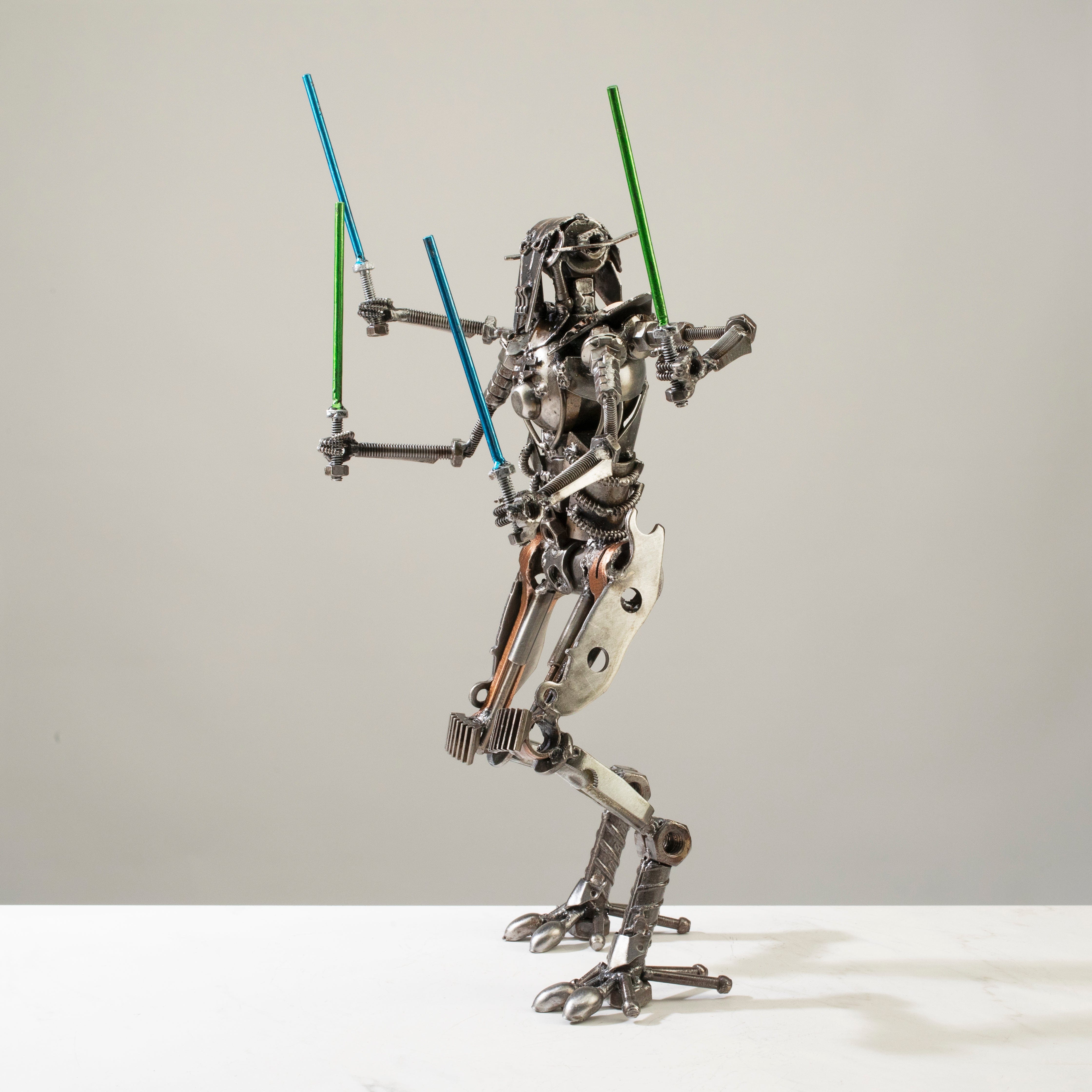 Alexander Kalifano Recycled Metal Art General Grievous Star Wars Inspired Recycled Metal Sculpture RMS-1500GG-N