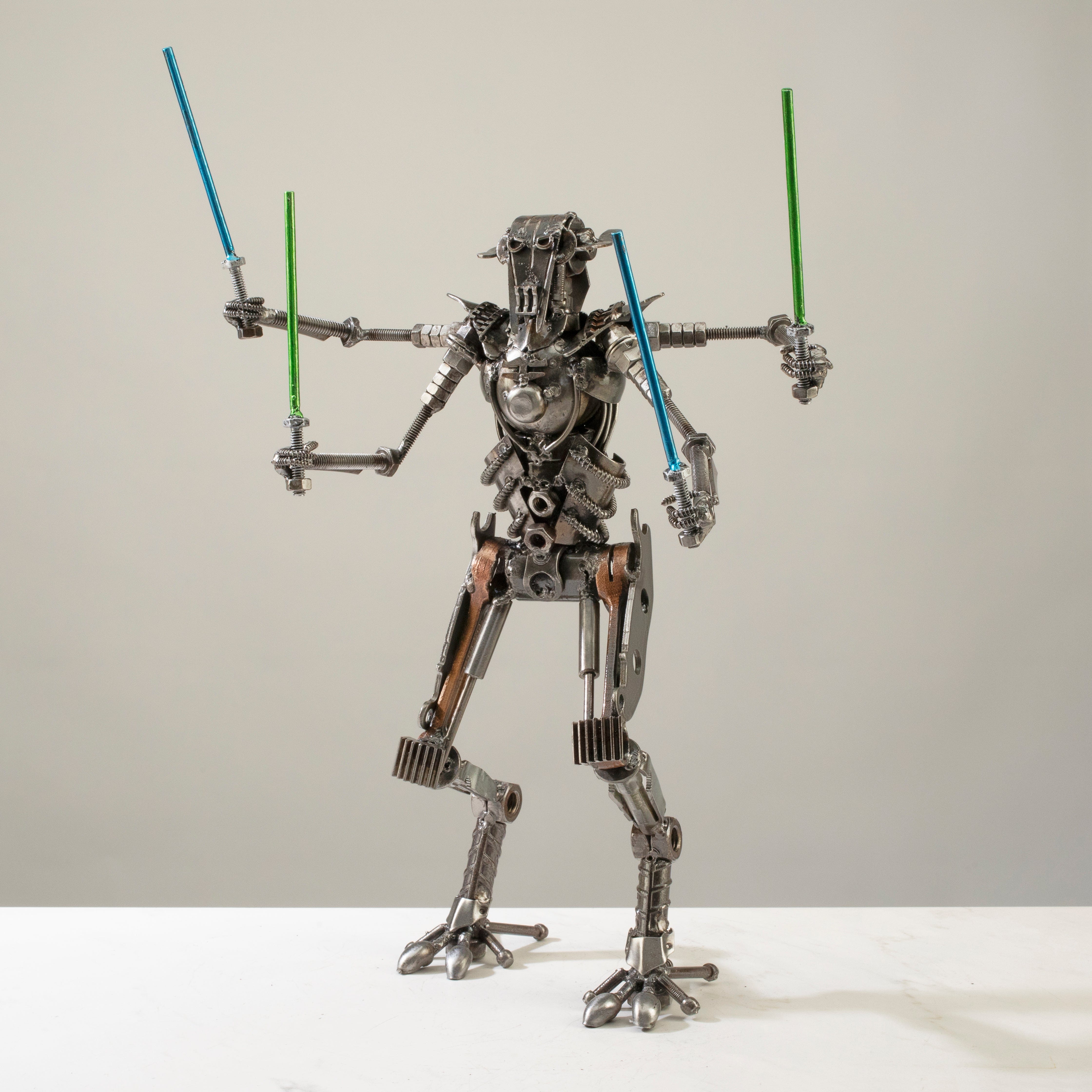 Alexander Kalifano Recycled Metal Art General Grievous Star Wars Inspired Recycled Metal Sculpture RMS-1500GG-N