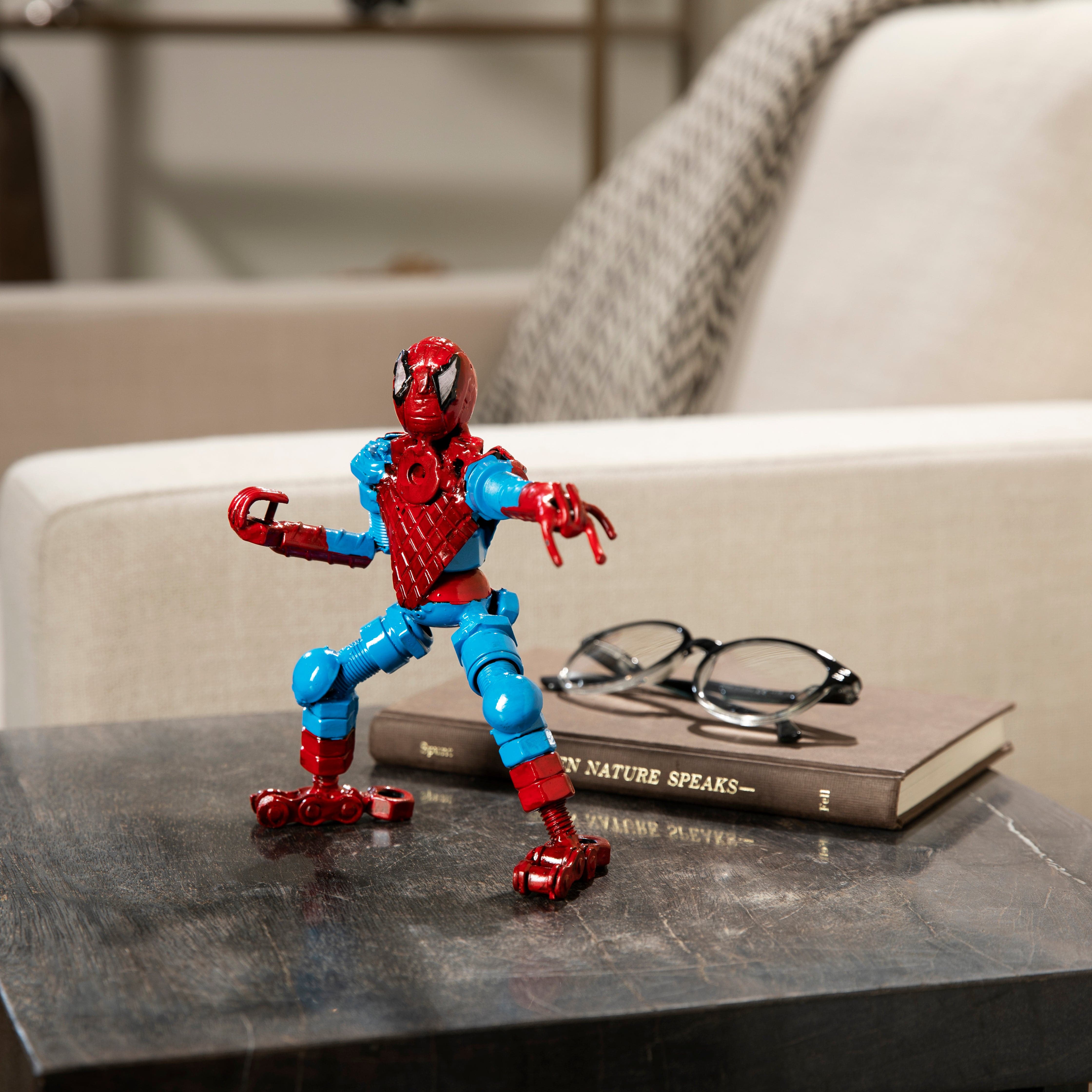 Alexander Kalifano Recycled Metal Art Spider Man Inspired Recycled Metal Sculpture RMS-400SP-N
