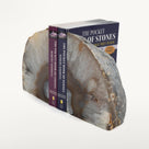 Large Agate Geode Bookend Set