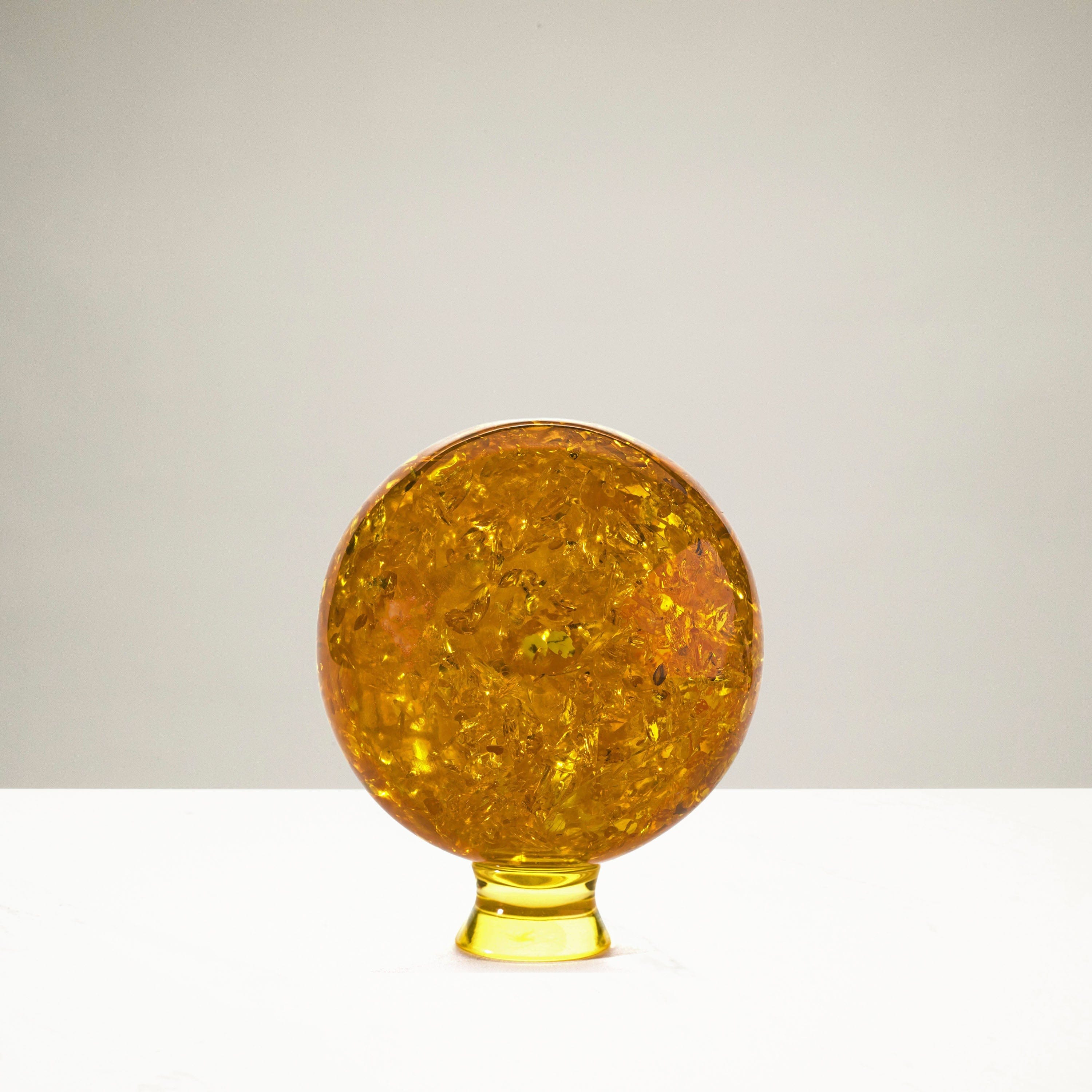 Kalifano Amber Cultured Amber Sphere - 4" AMB-SPHERE