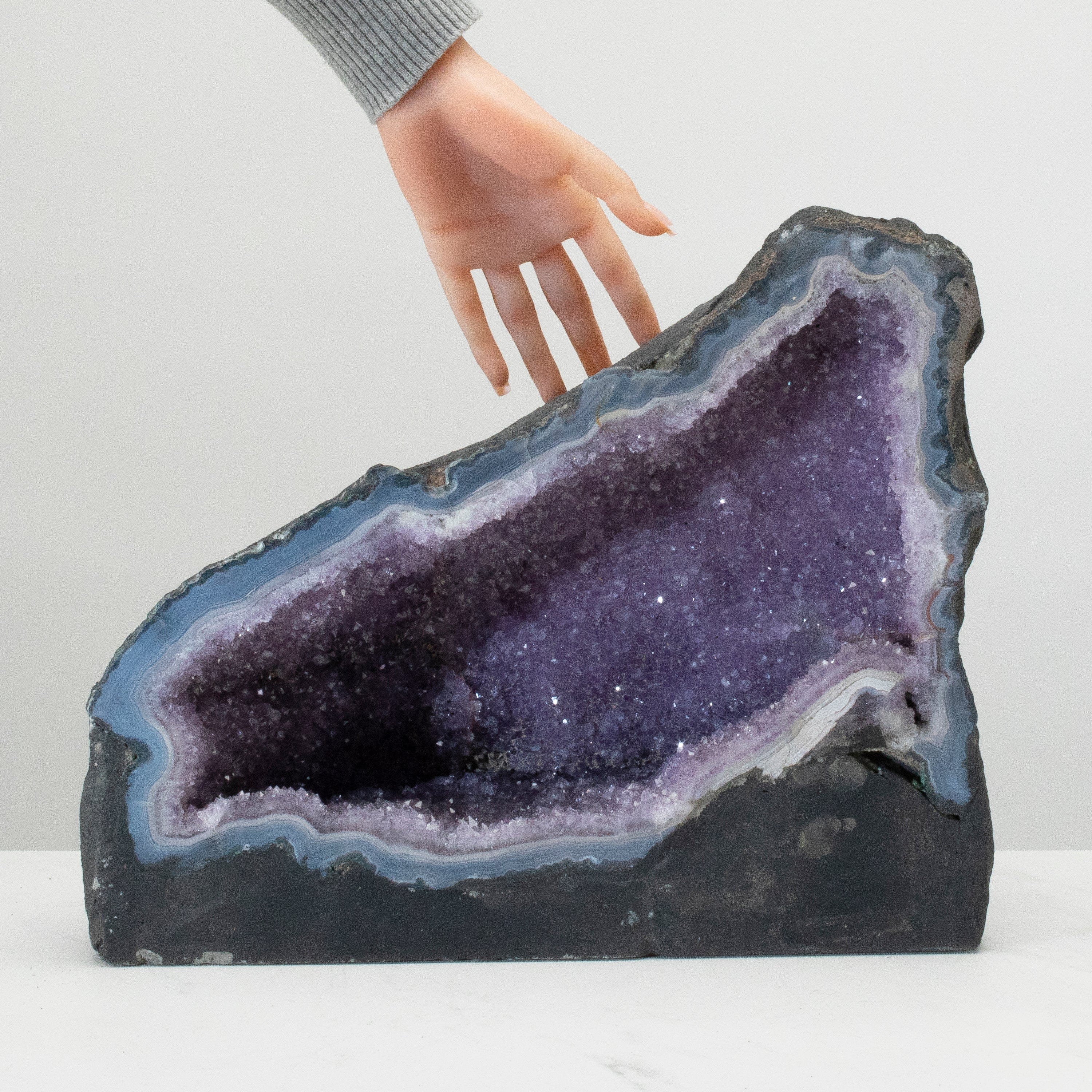 Kalifano Amethyst Amethyst Geode Cathedral from Brazil - 12.5" / 41.8 lbs BAG6000.009