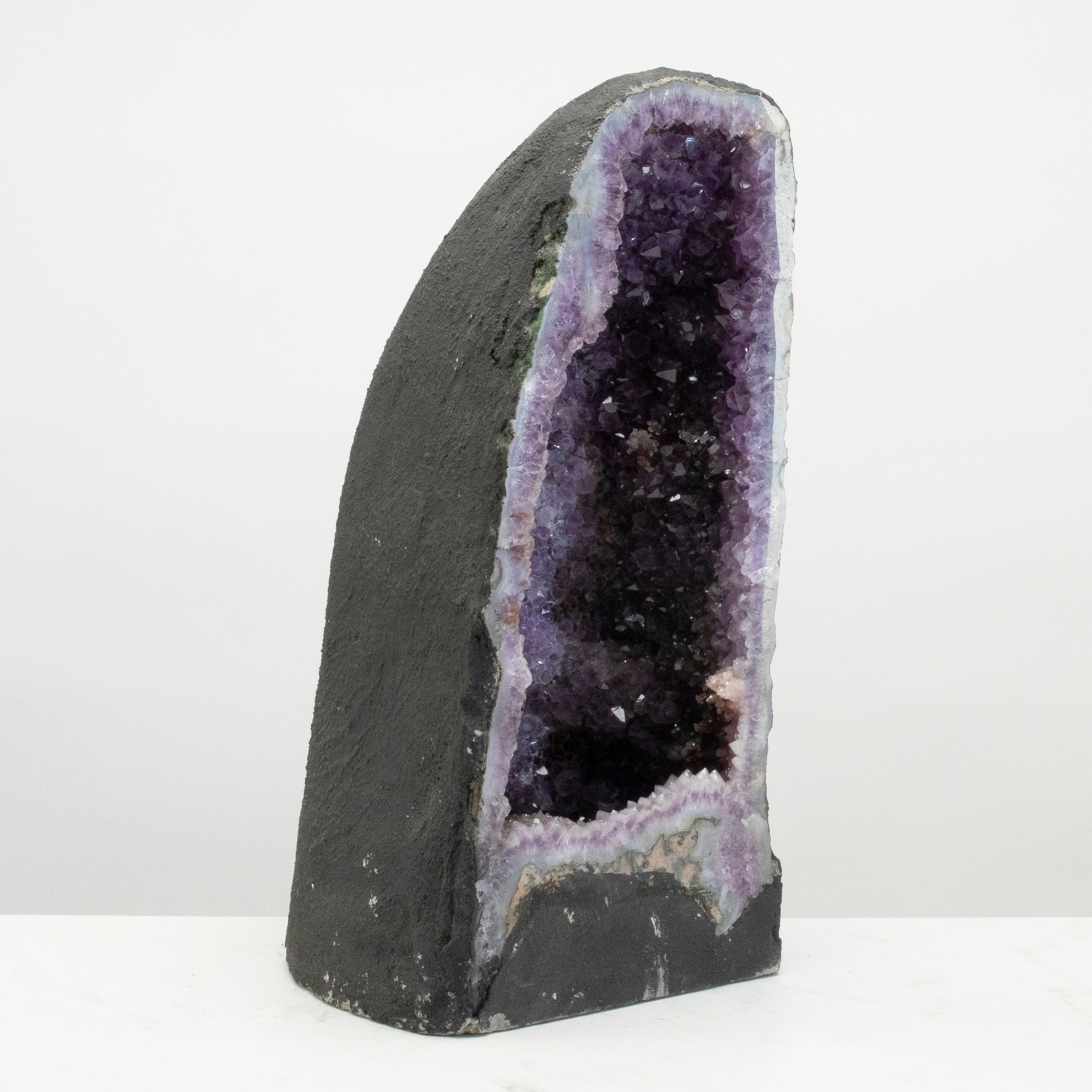 Kalifano Amethyst Amethyst Geode Cathedral from Brazil - 18" / 46.6 lbs BAG6400.006