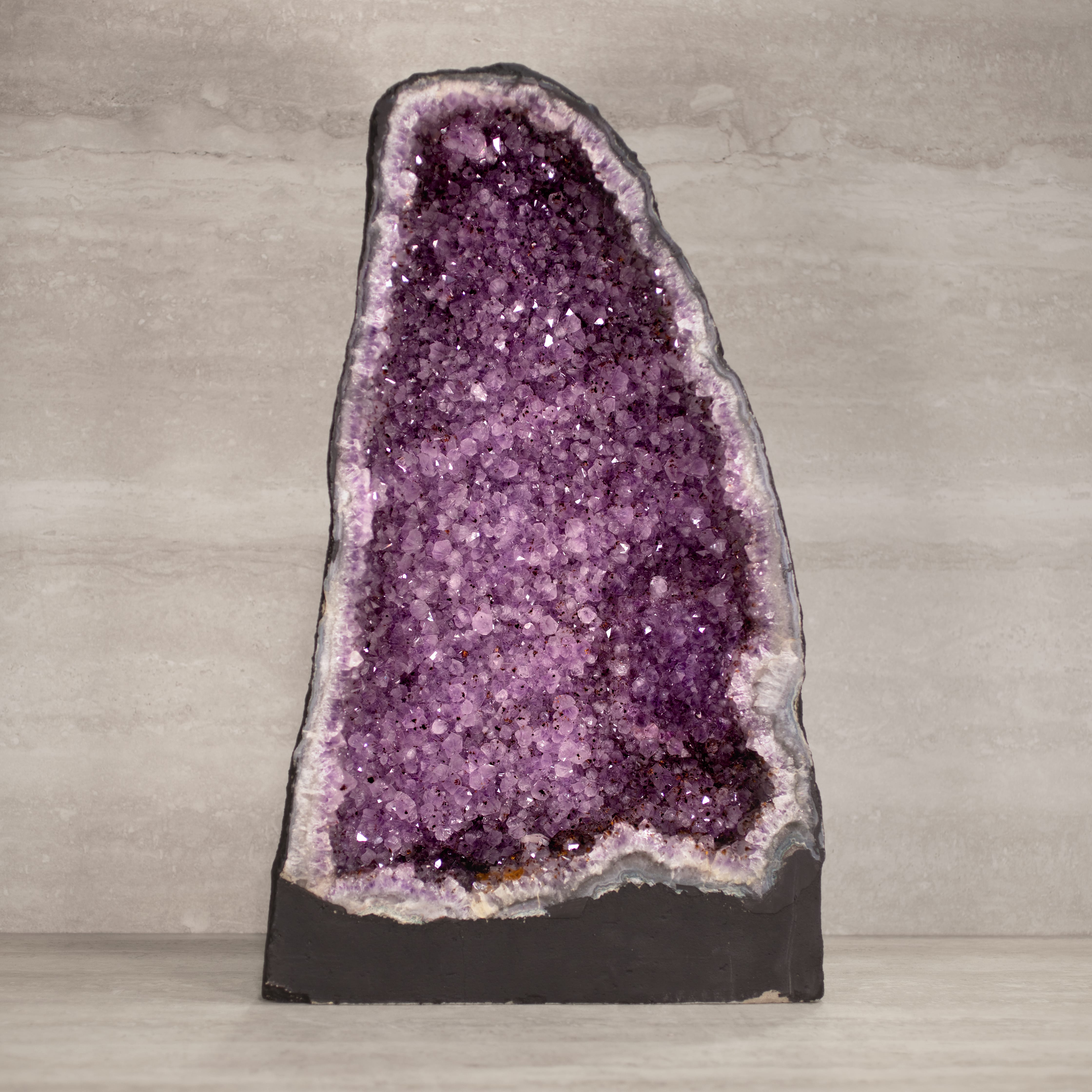 Kalifano Amethyst Amethyst Geode Cathedral from Brazil - 22" / 68 lbs BAG9400.001