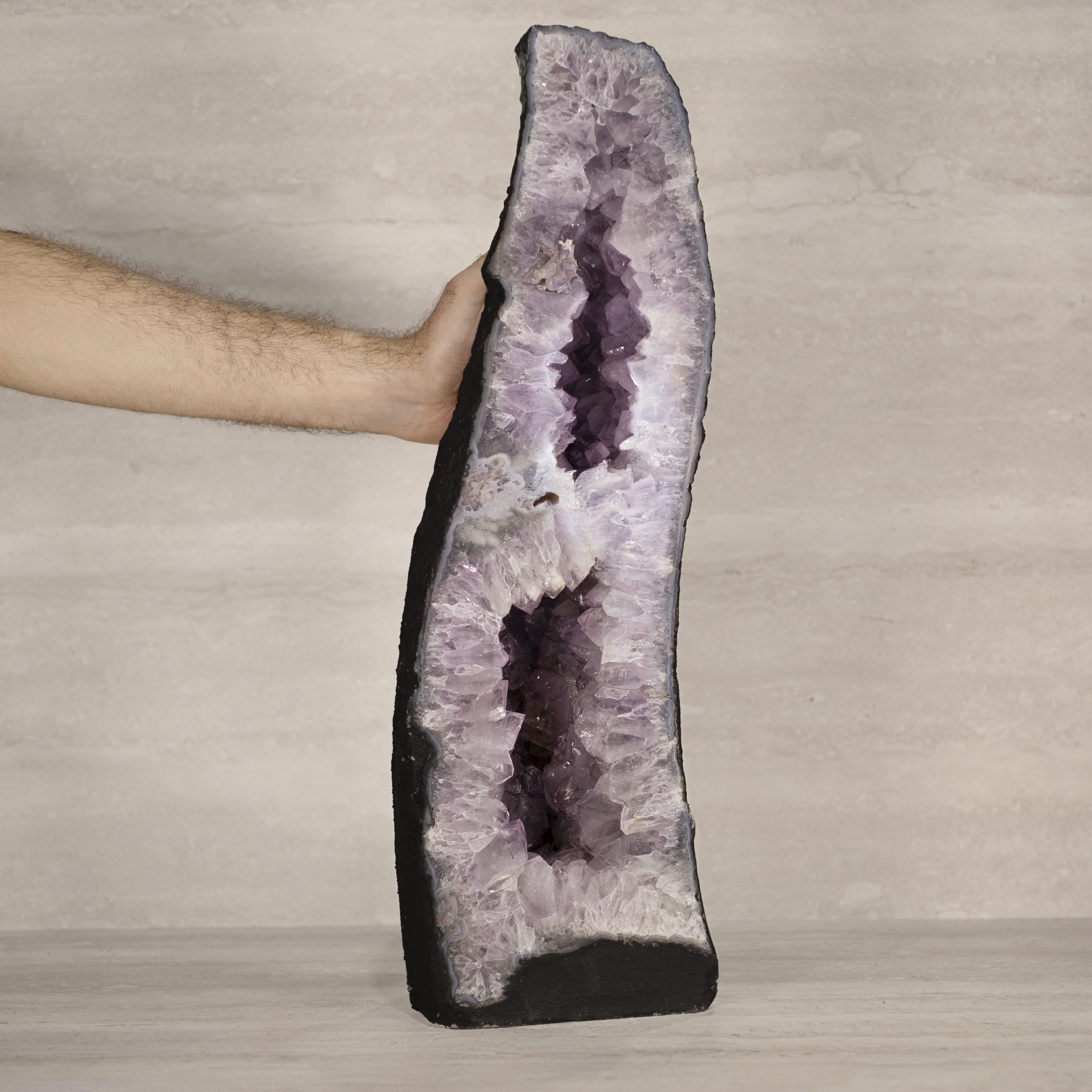 Kalifano Amethyst Amethyst Geode Cathedral from Brazil - 23.75" / 45 lbs BAG3700.002