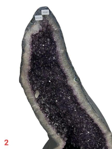 Kalifano Amethyst Amethyst Geode Cathedral from Brazil - 44" / 361 lbs BAG52000.002