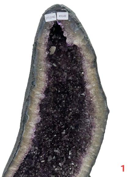 Kalifano Amethyst Amethyst Geode Cathedral from Brazil - 44" / 390 lbs BAG52000.001