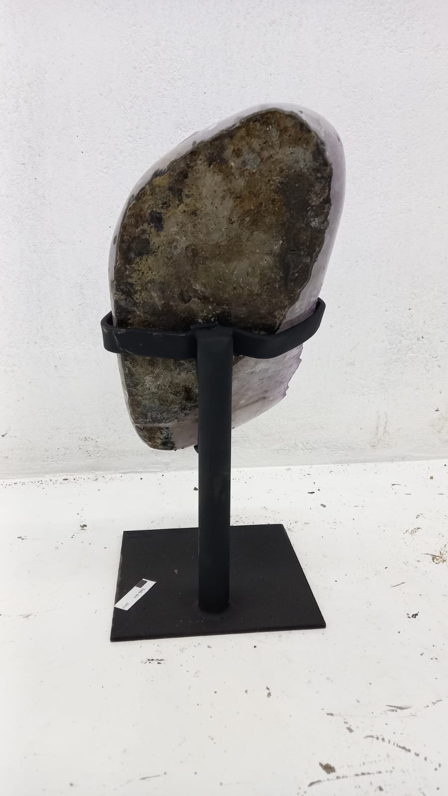 Kalifano Amethyst Amethyst Geode from Brazil on Custom Stand- 15" / 11 lbs BAG1700.004