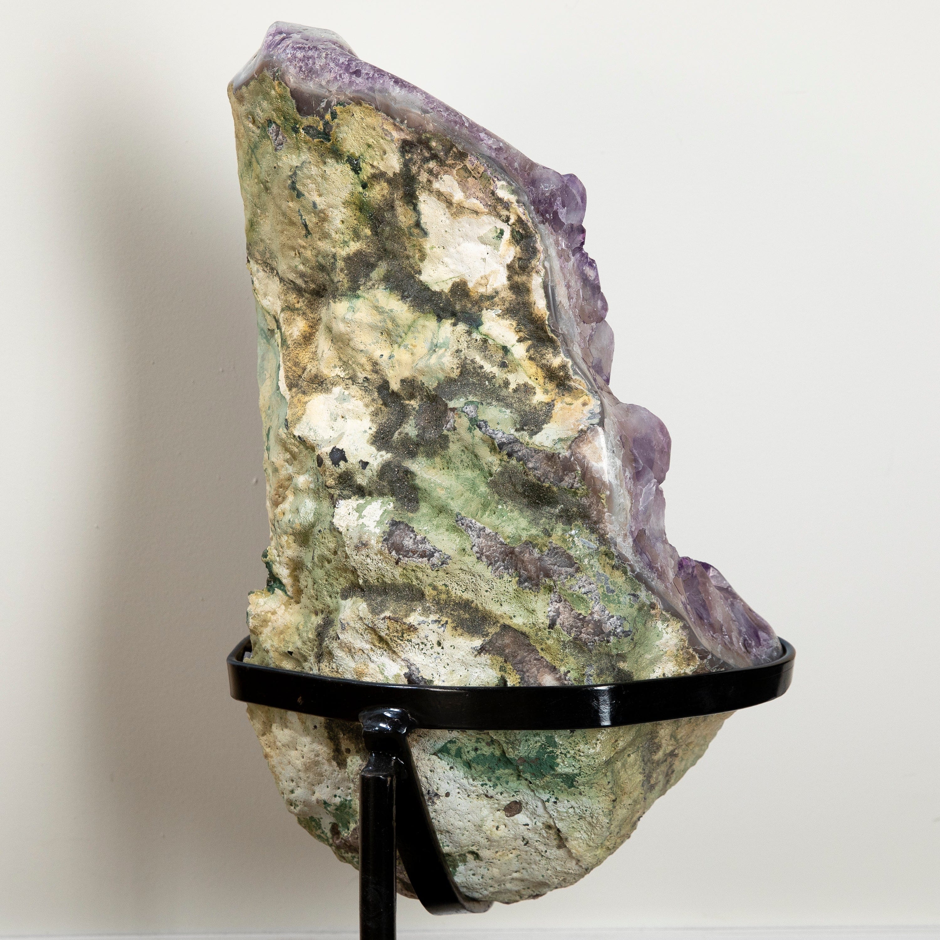 Kalifano Amethyst Amethyst Geode from Brazil on Custom Stand- 31" / 79lbs BAG10400.004