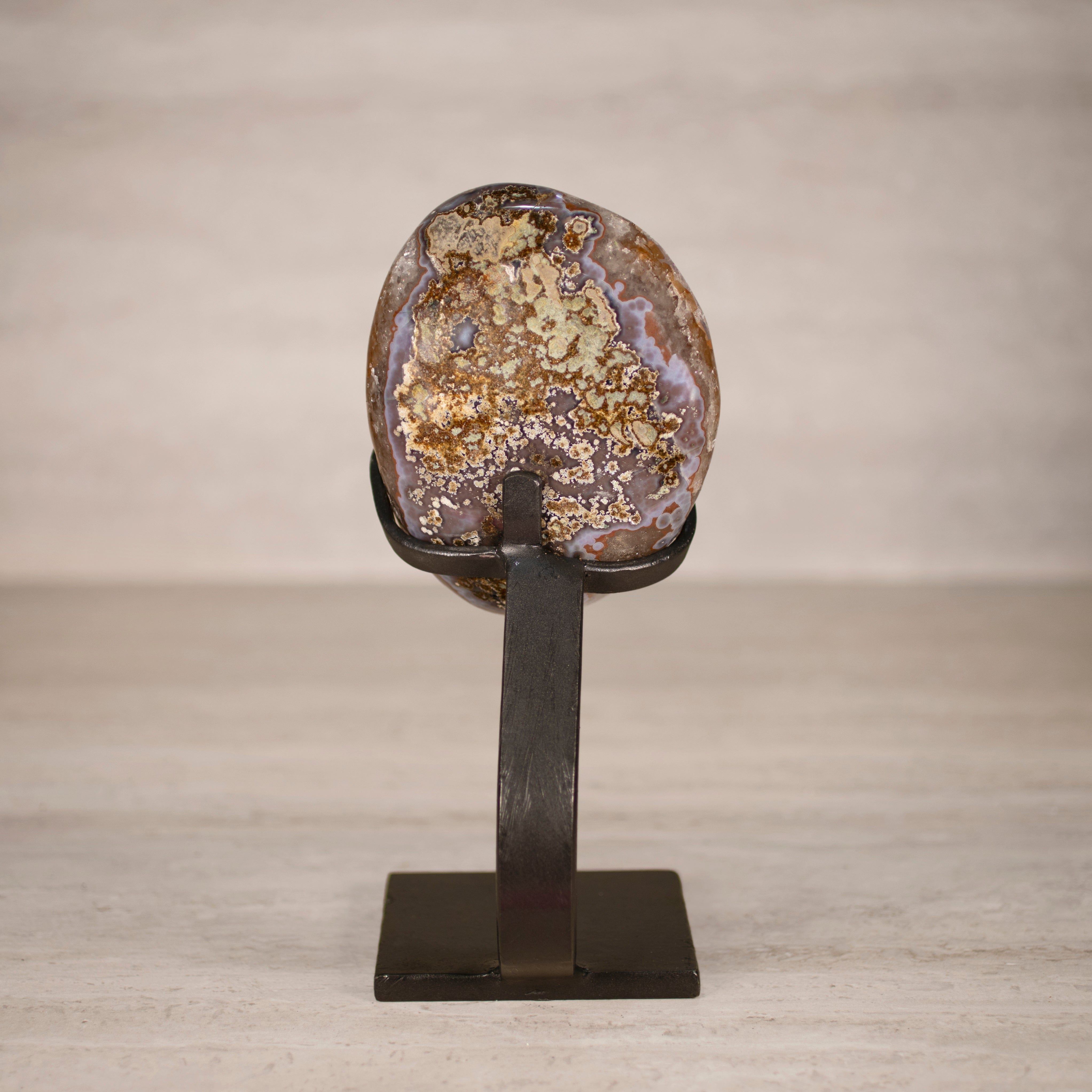 Kalifano Amethyst Amethyst Geode on Custom Stand from Uruguay - 10 in / 6 lbs UAG2800.011