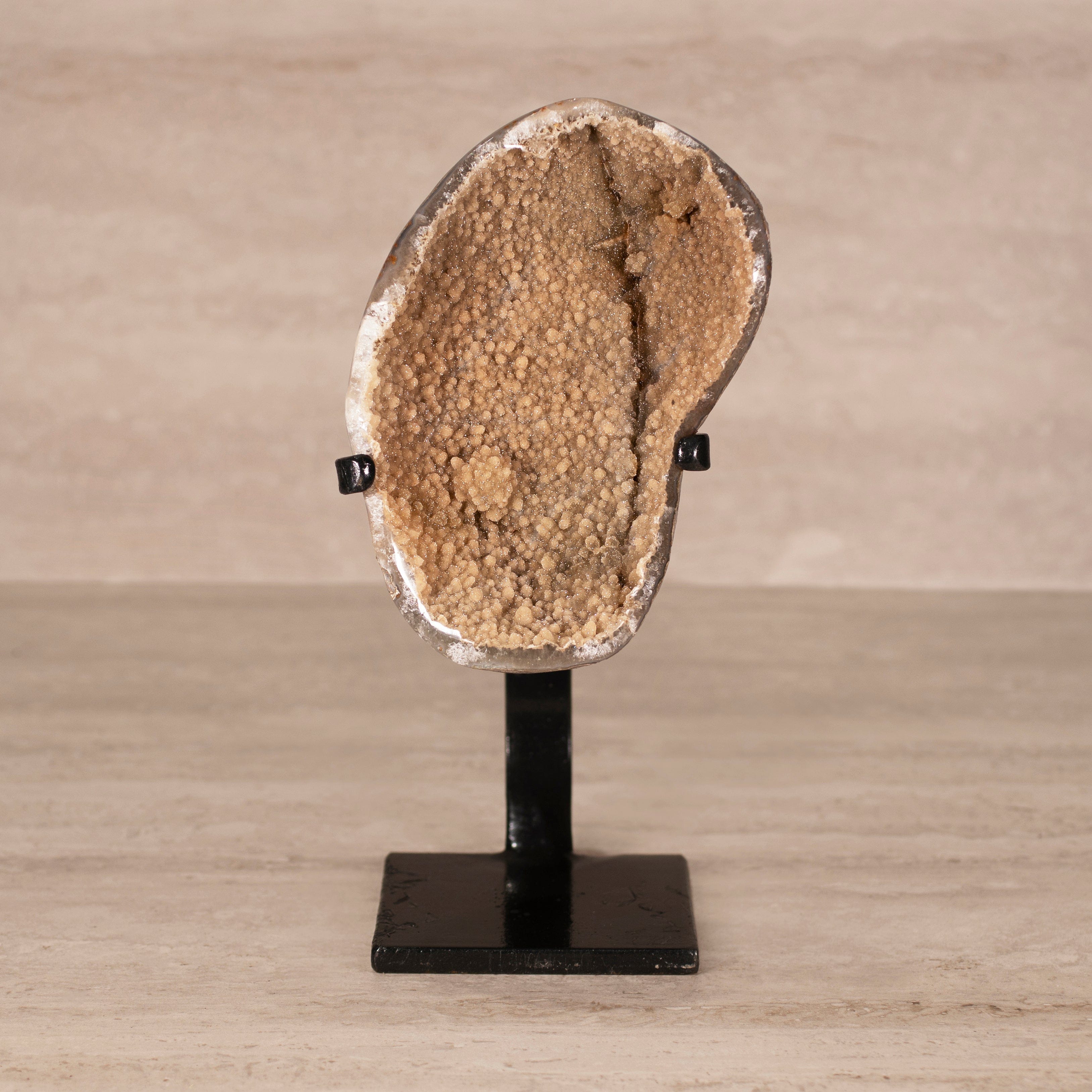 Kalifano Amethyst Amethyst Geode on Custom Stand from Uruguay - 12 in / 6 lbs UAG800.035