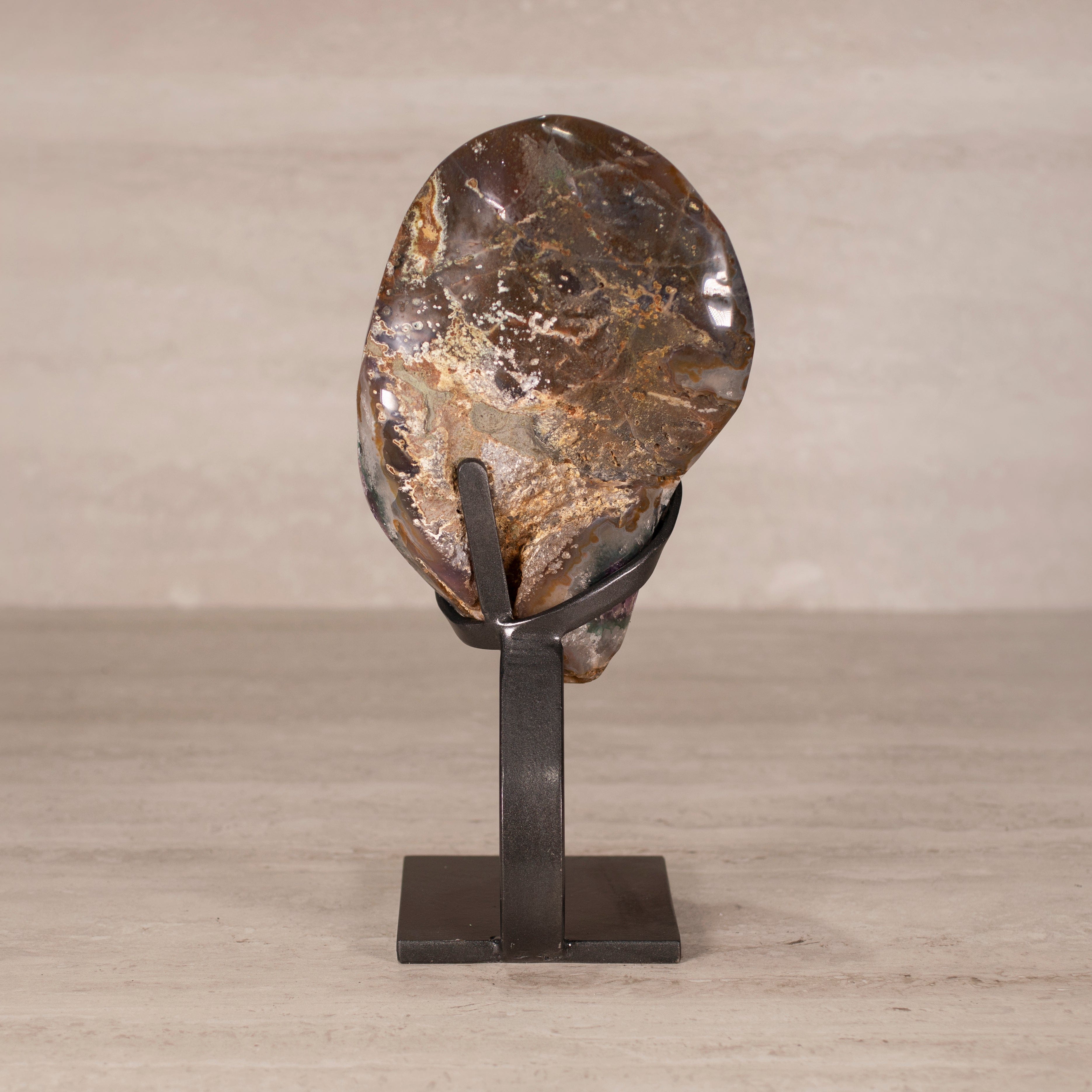 Kalifano Amethyst Amethyst Geode on Custom Stand from Uruguay - 13 in / 8.5 lbs UAG2000.019