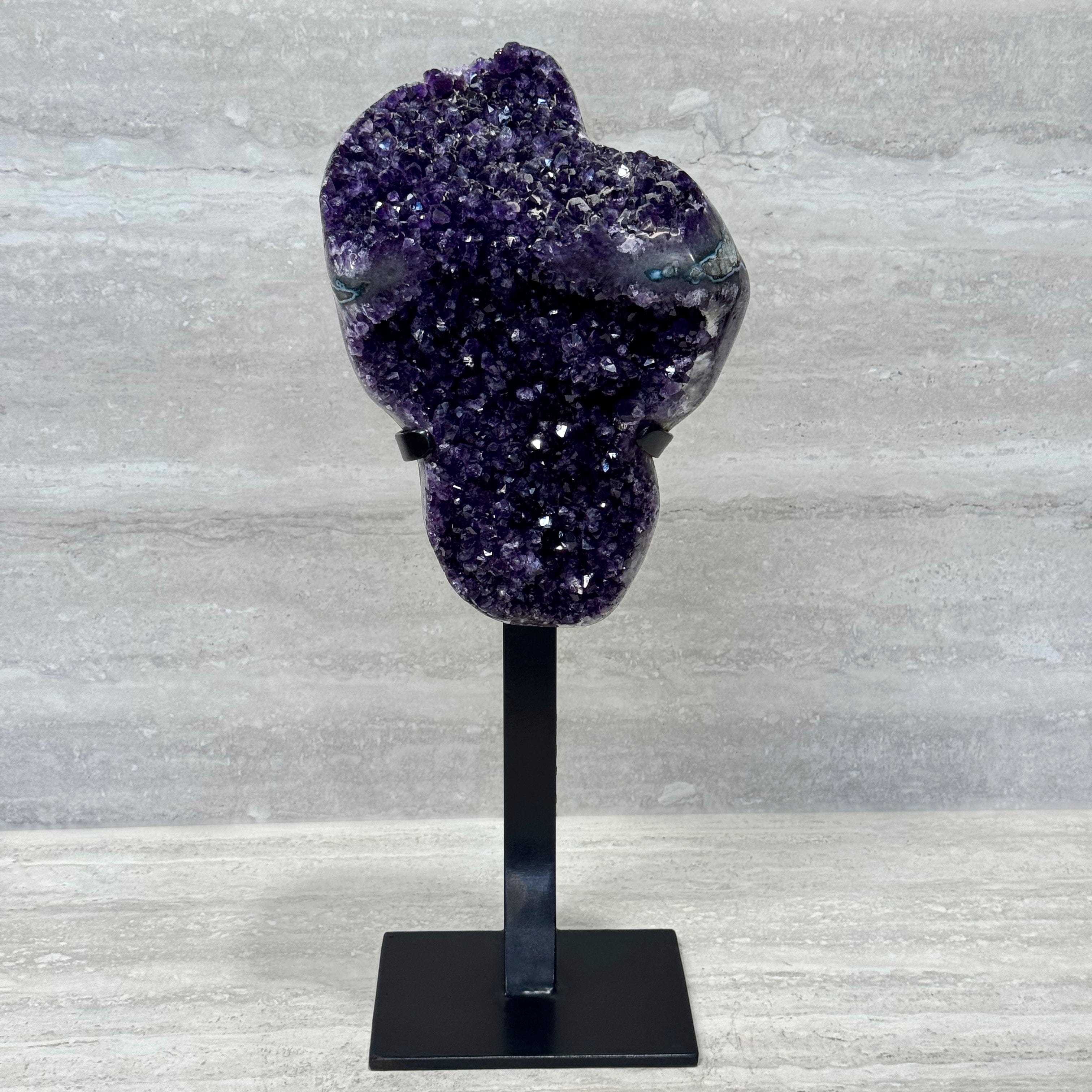Kalifano Amethyst Amethyst Geode on Custom Stand from Uruguay - 27 in / 44 lbs UAG20000.004
