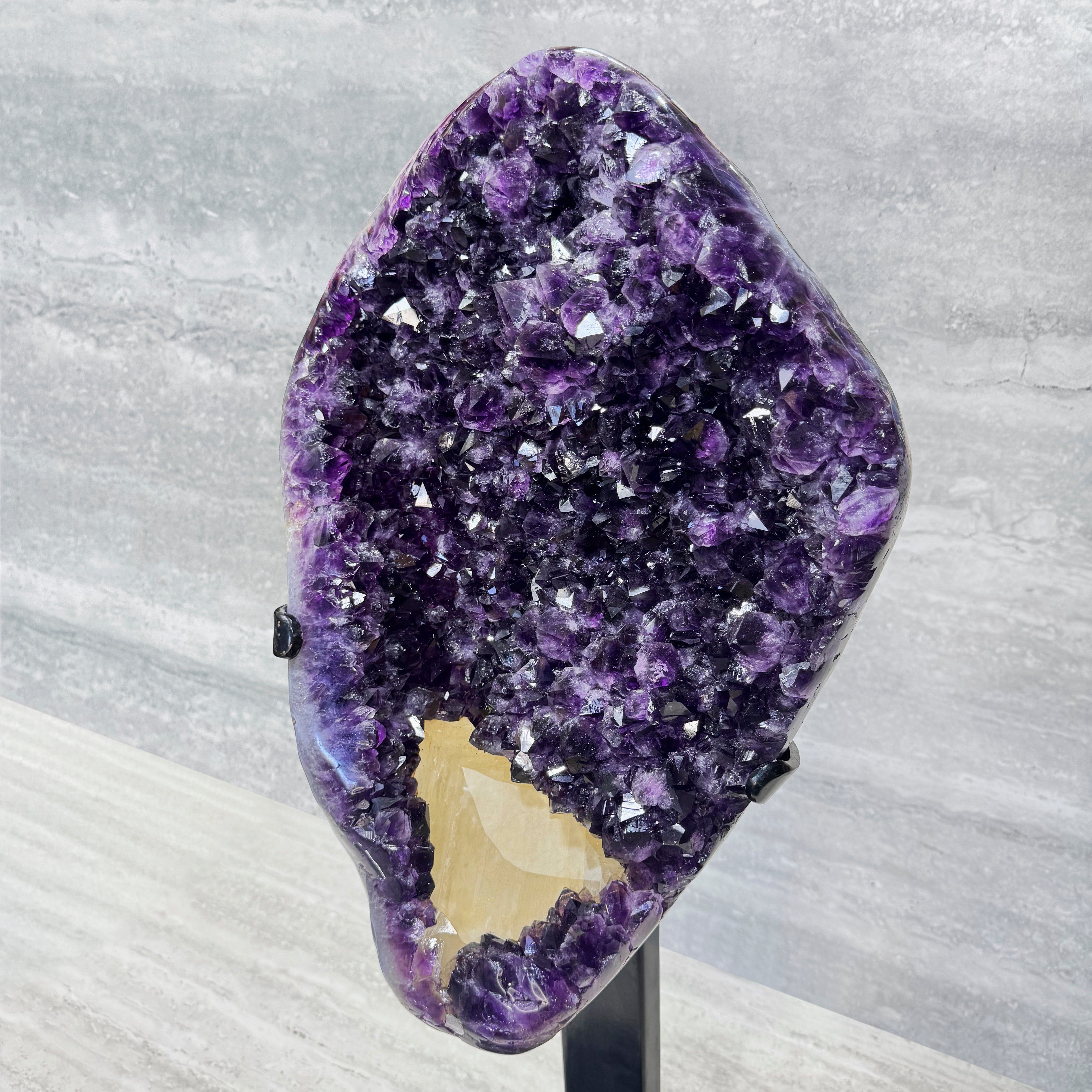 Kalifano Amethyst Amethyst Geode on Custom Stand from Uruguay - 37 in / 64 lbs UAG30000.003